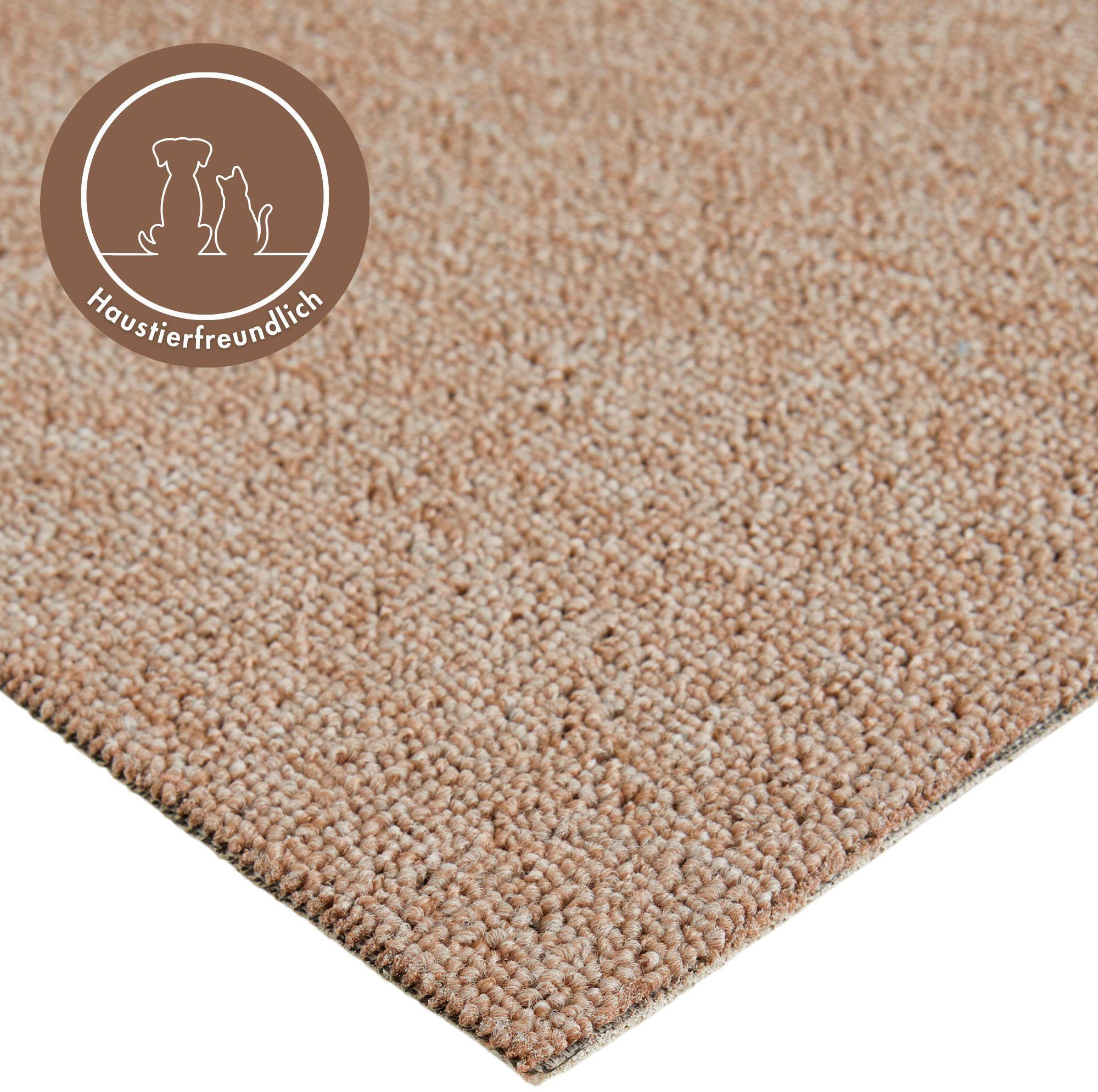 Andiamo Teppichboden Bob, Feinschlinge, Gesamthöhe 4,5 mm, Luxusklasse LC1, rechteckig, meliert, Breite 200, 400 oder 500 cm, strapazierfähig & pflegeleicht
