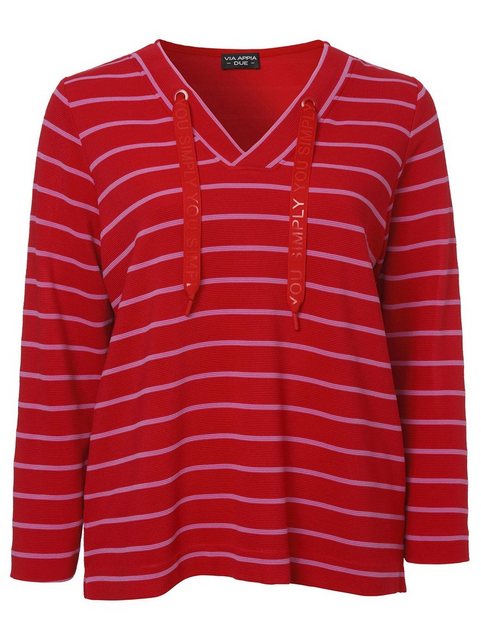 VIA APPIA DUE Sweatshirt Sportives Sweatshirt (1-tlg) mit gestreiftem Allov günstig online kaufen