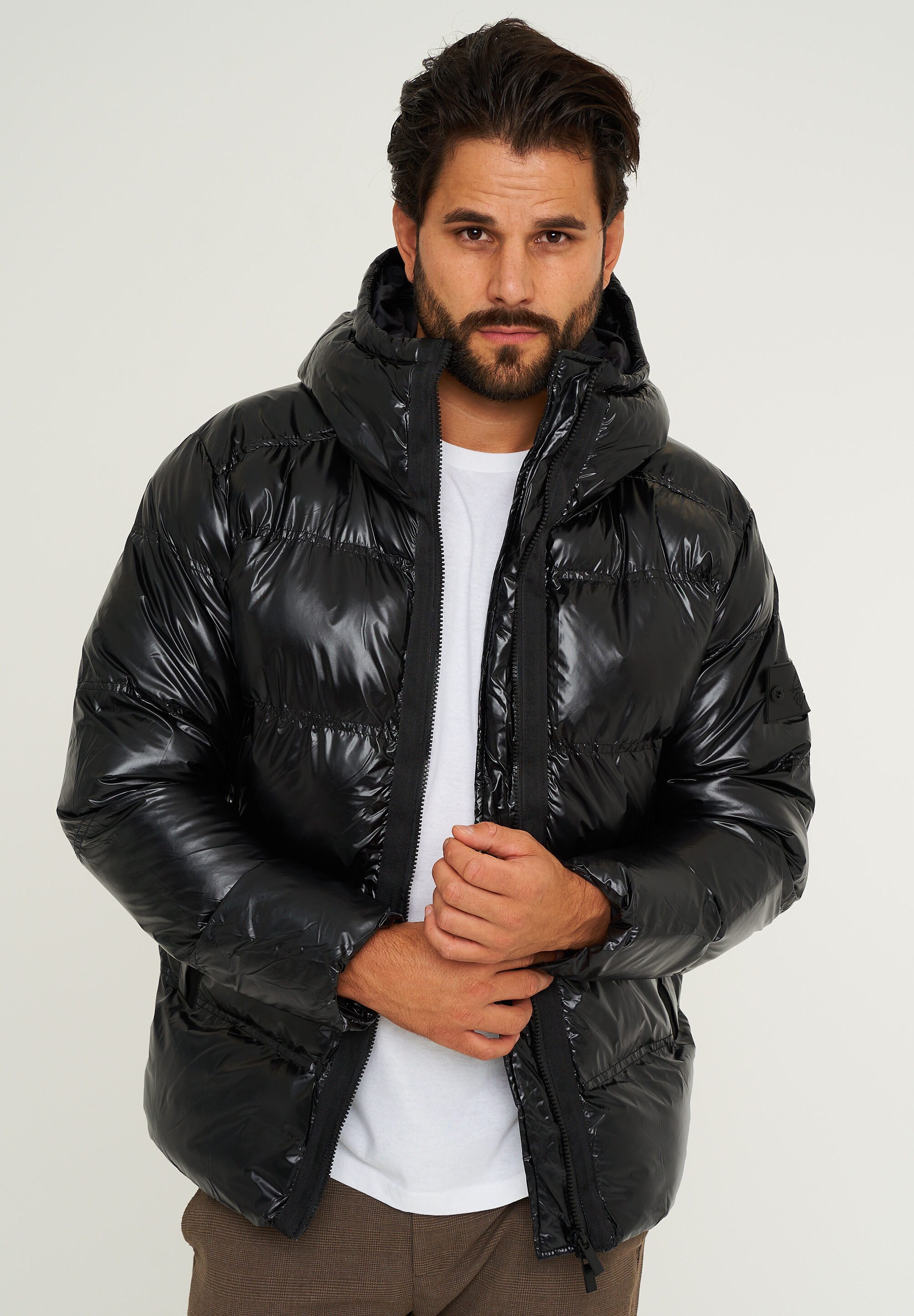SOULSTAR Winterjacke S2KULGAM Herren Pufferjacke mit Kapuze warme Steppjack günstig online kaufen