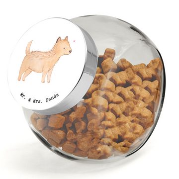 Mr. & Mrs. Panda Vorratsglas L 870ml Cairn Terrier Moment - Weiß - Geschenk, Hundeleckerlies Behäl, Premium Glas, (1-tlg), Robuster Deckel