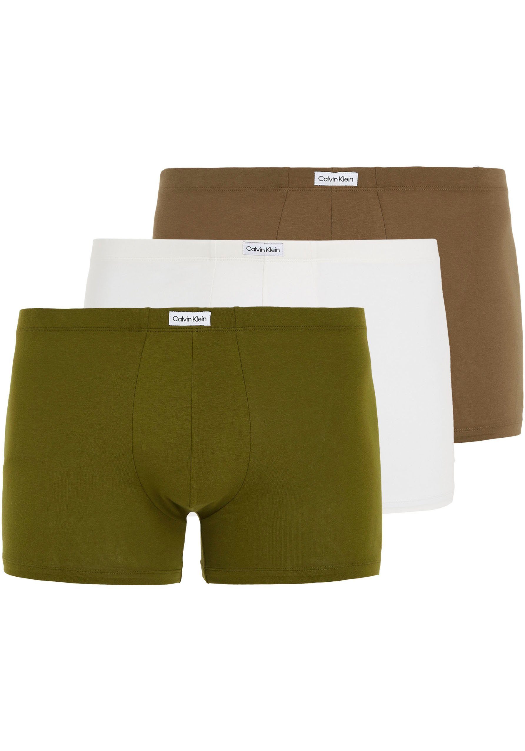 Klein mit 3er-Pack) Trunk Klein TRUNK (Packung, 3PK Logo-Elastikbund Calvin Calvin Underwear