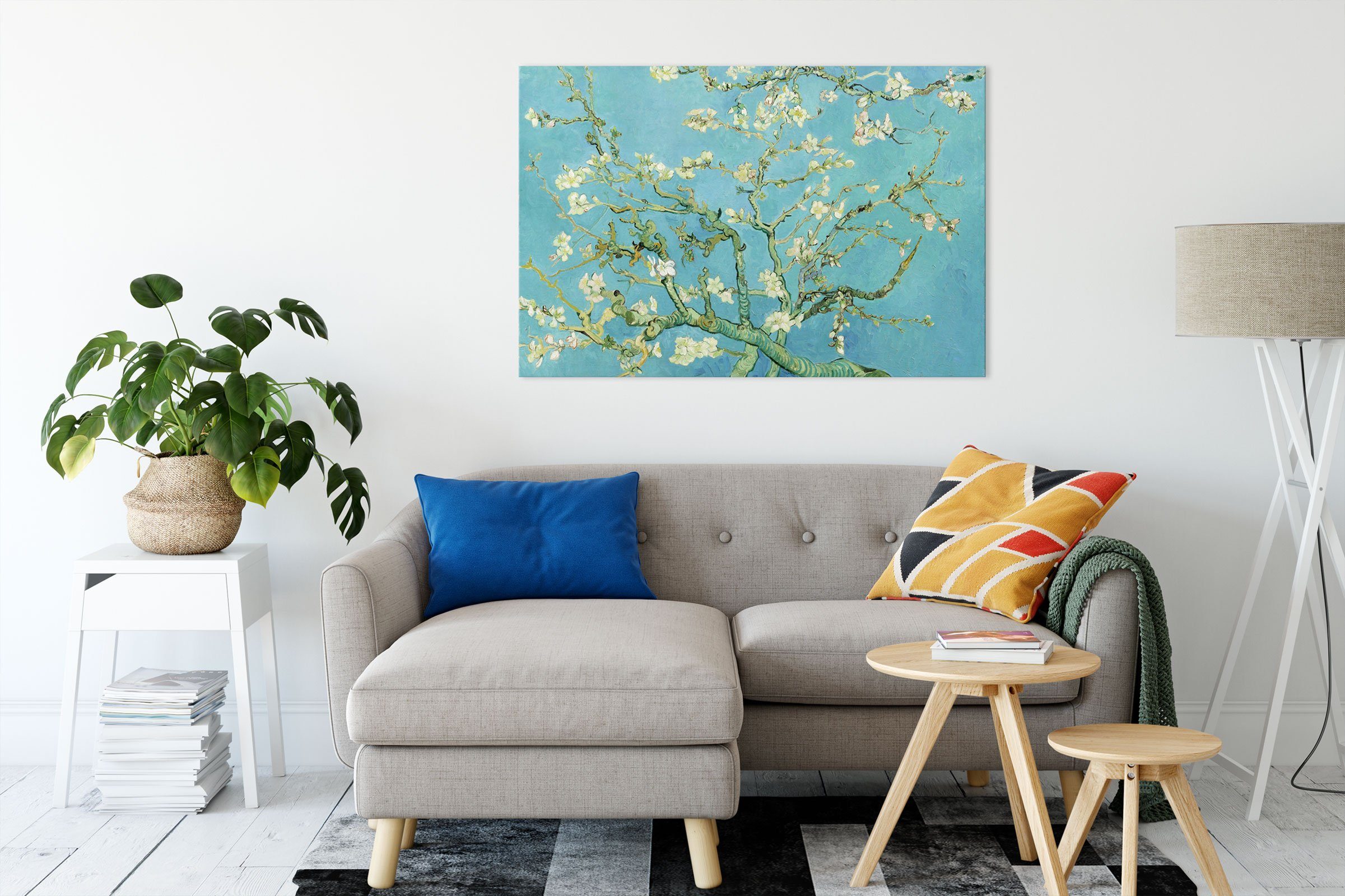 Pixxprint Leinwandbild Vincent Van Gogh - Mandelbaumzweige, Vincent Van Gog günstig online kaufen