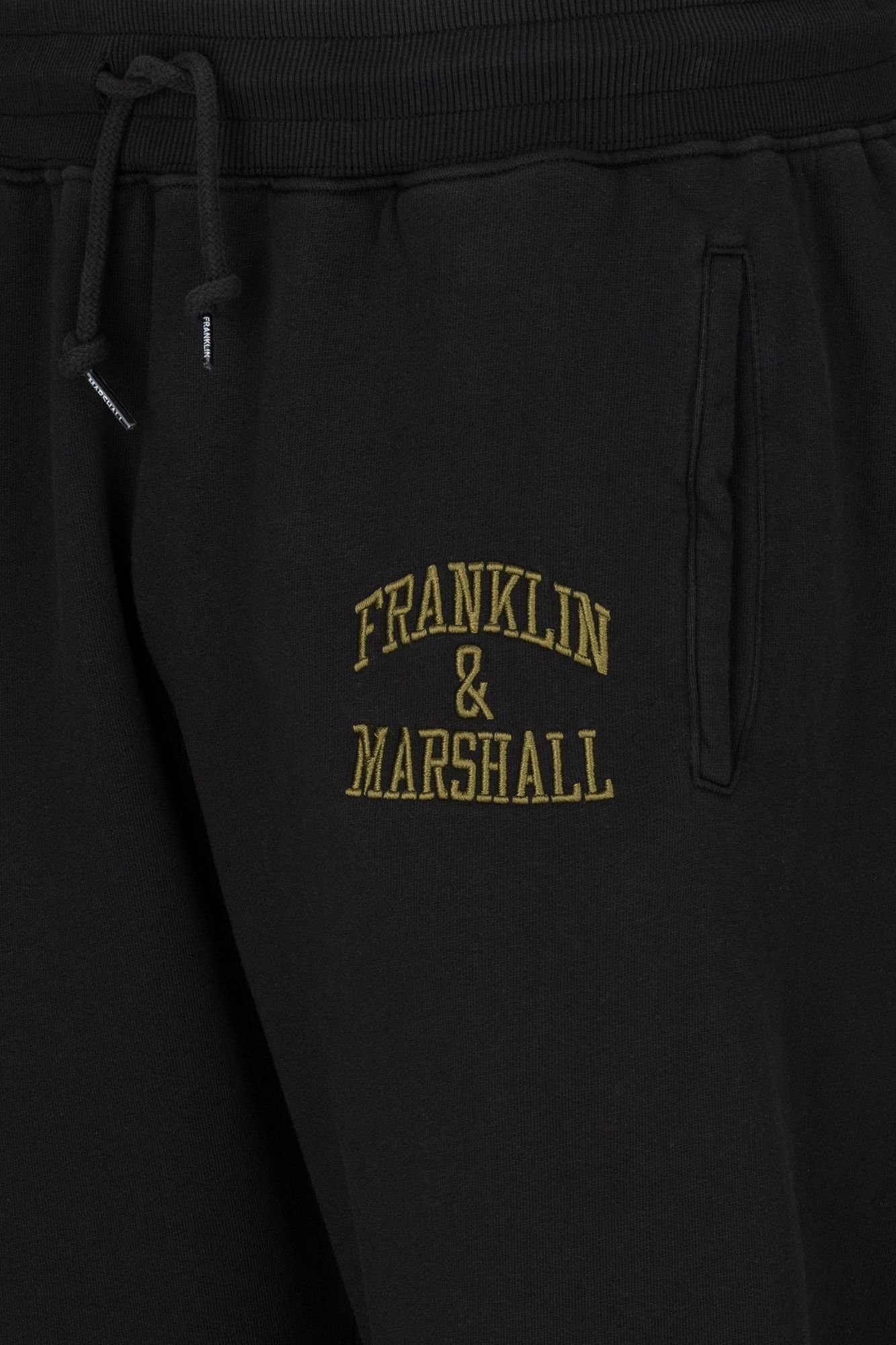 & aus mit Jogginghose reiner Franklin Baumwolle Jogginghose Stick-Schriftzug Marshall