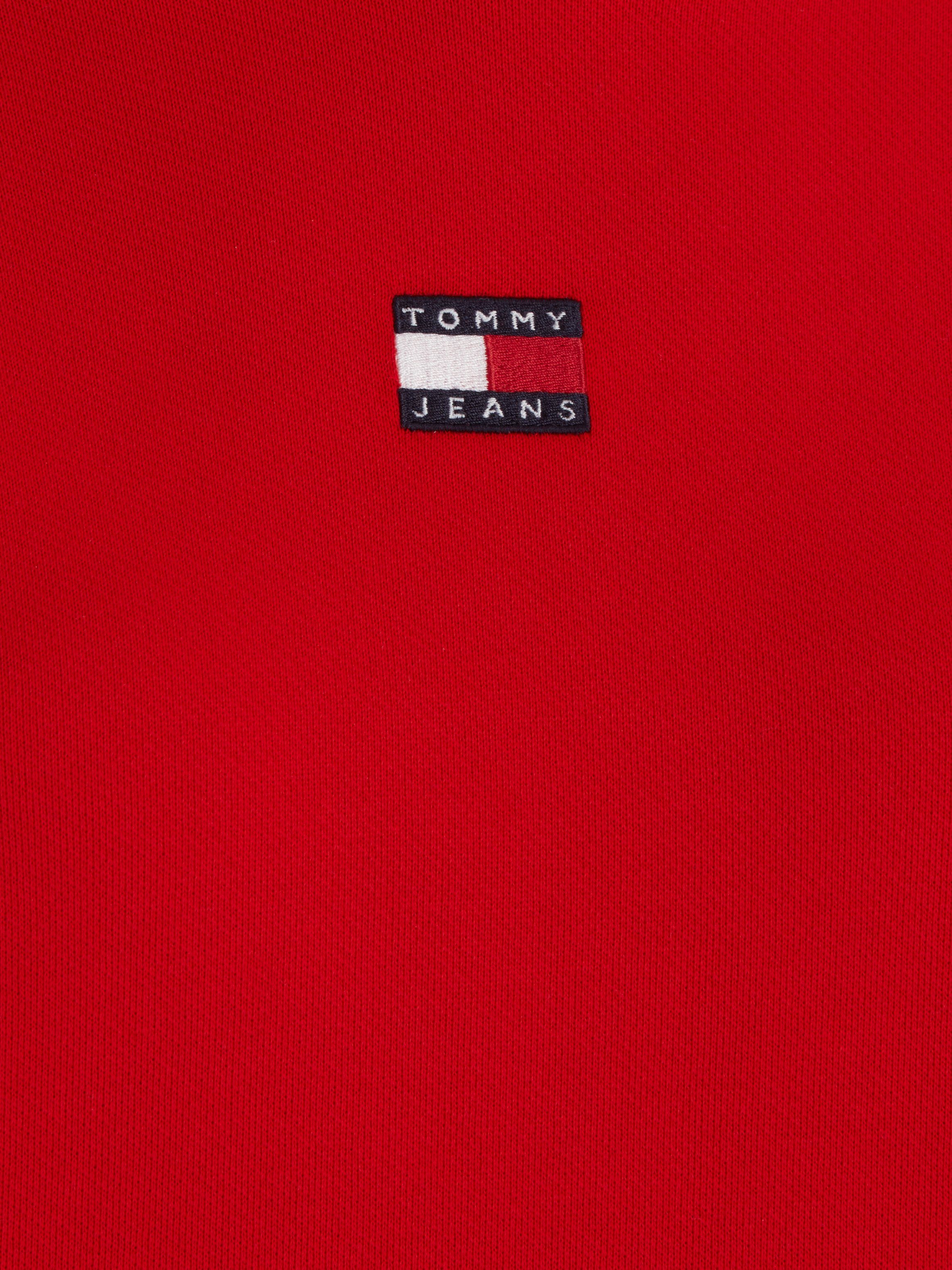 Tommy Jeans Kapuzensweatshirt mit Kängurutasche Deep Crimson