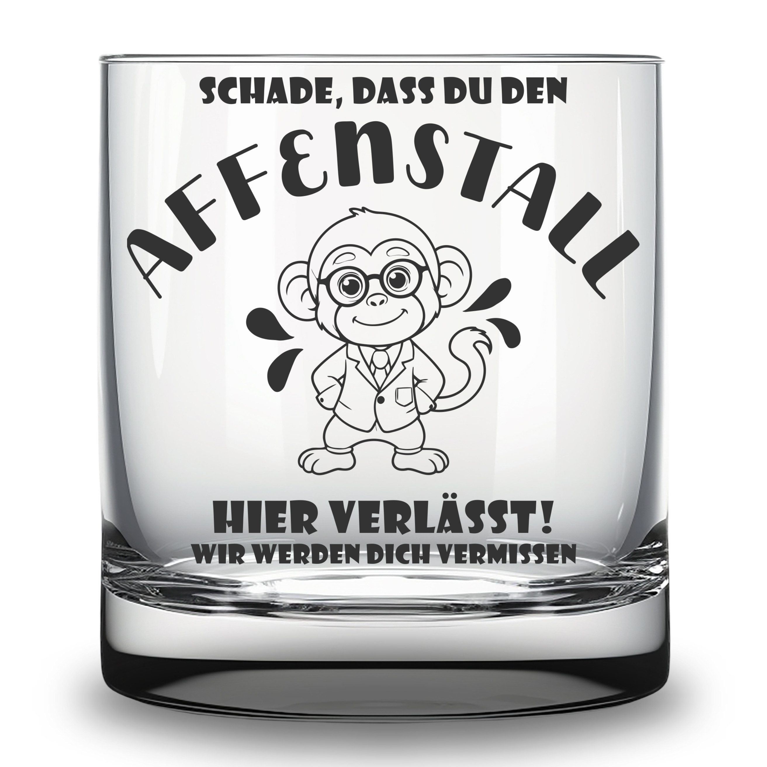 Whiskyglas Glas mit Gravur zur Verabschiedung Kollegin Kollege Geschenk Abschied