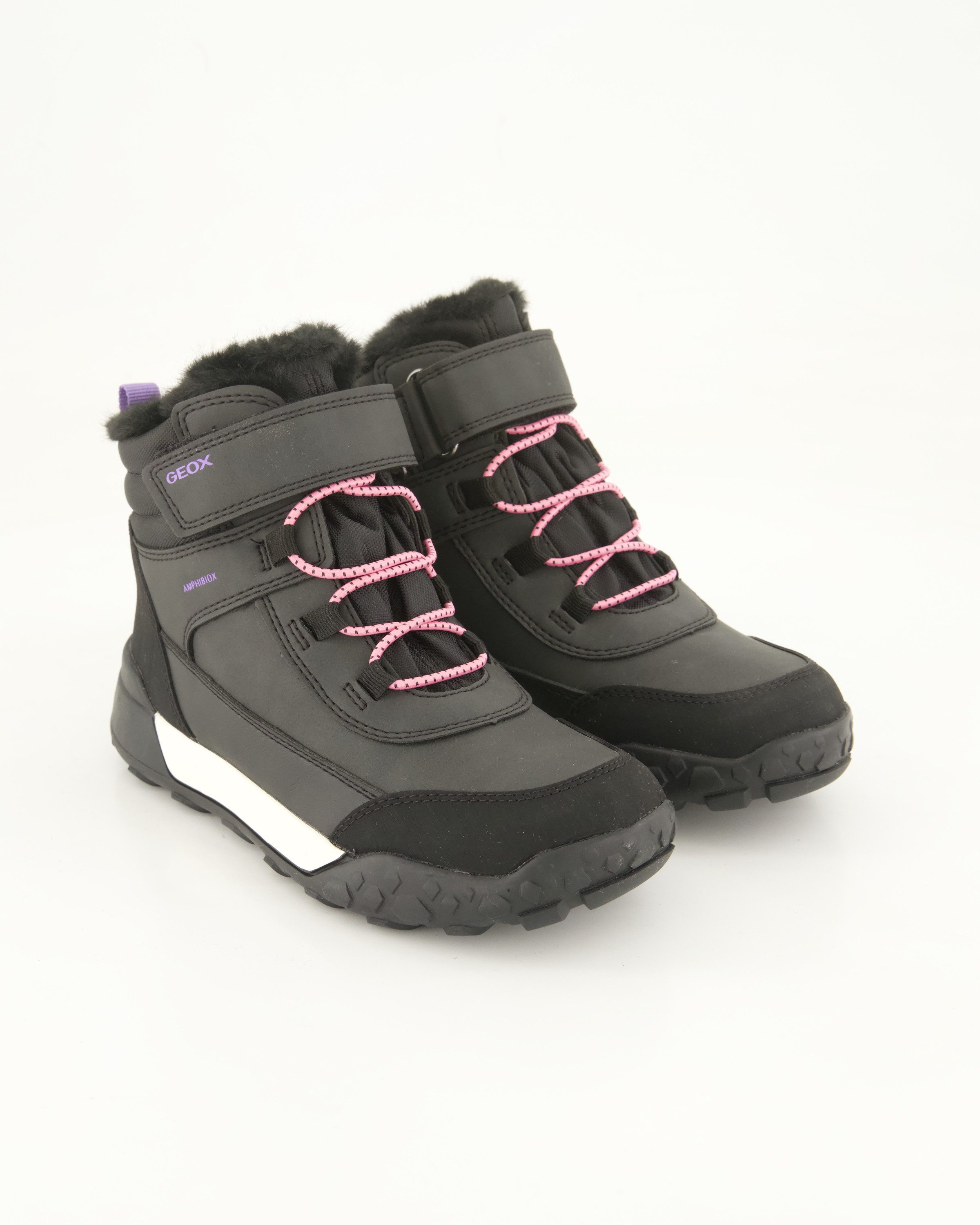 Geox J Trekkup Girl B AB Klettstiefel Obermaterial: Textil und Sonstiges Material