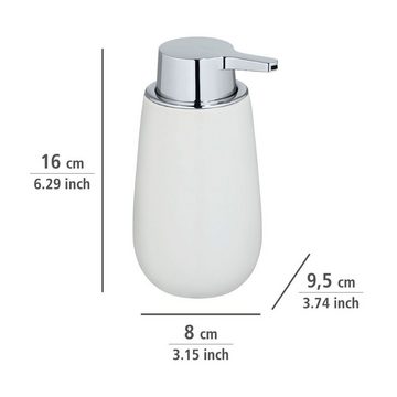 WENKO Seifenspender Badi, (1-tlg), Weiß, Keramik, 320 ml
