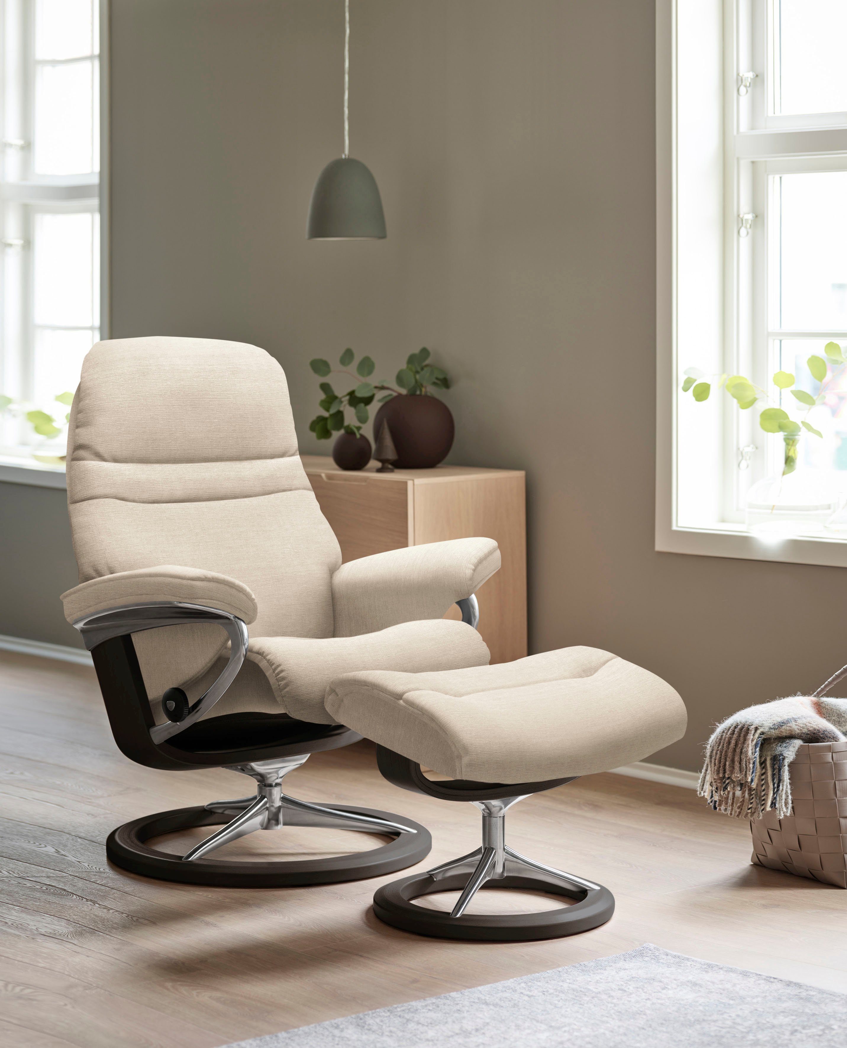 Gestell (Set, Größe Hocker), Signature mit S, Base, mit Sunrise Relaxsessel Stressless® Wenge Relaxsessel