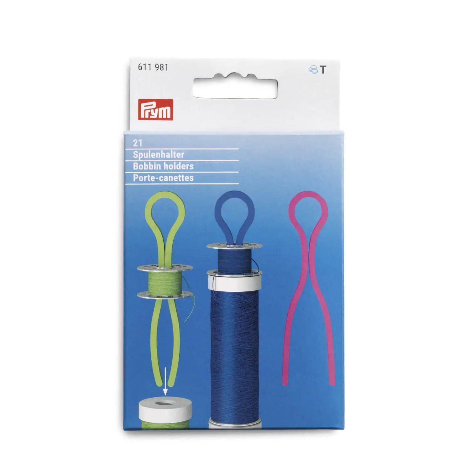 Stofferia Stoff Spulenhalter KST farbig sortiert, Meterware