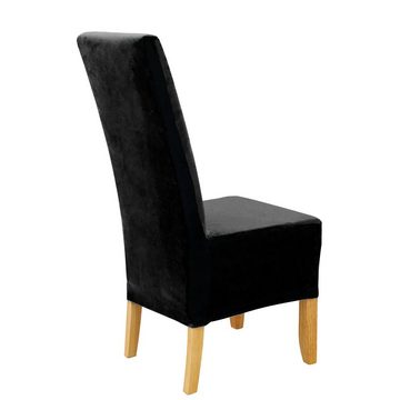 Stuhlhusse Puma Velvet Stuhlhussen Velours elegante Chenille Qualität, sh SCHEFFLER-HOME LIVE HOMESTYLE