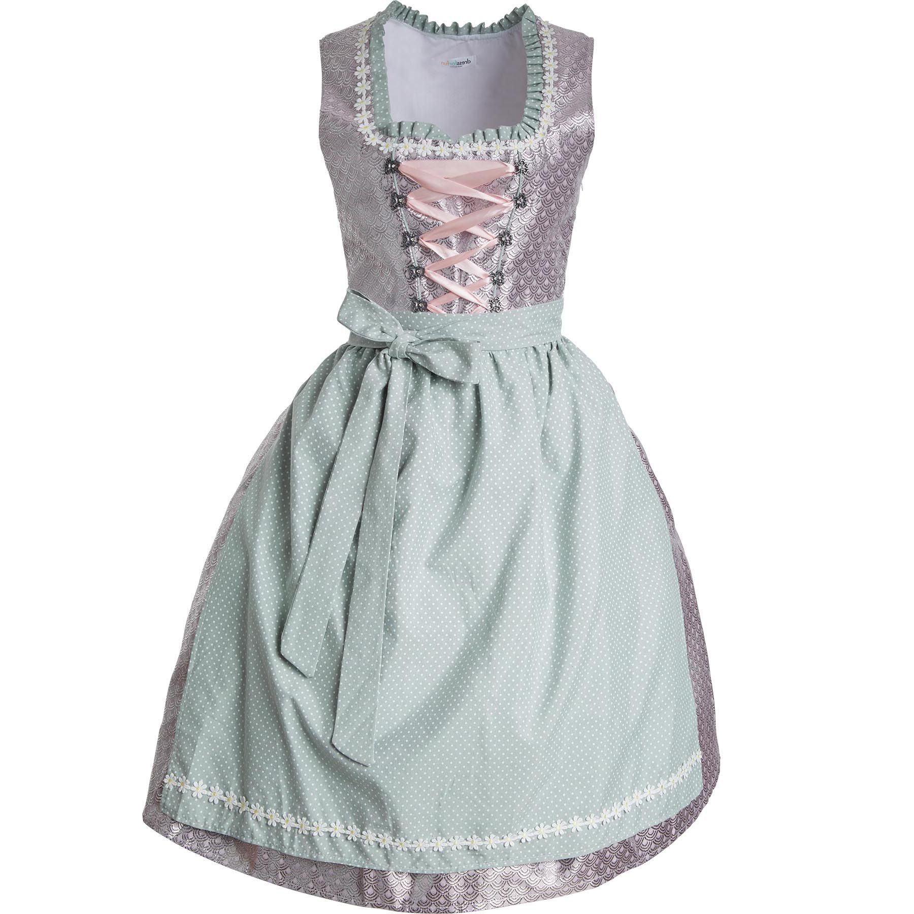 dressforfun Dirndl Frauenkostüm Midi-Dirndl Oberammergau Modell günstig online kaufen