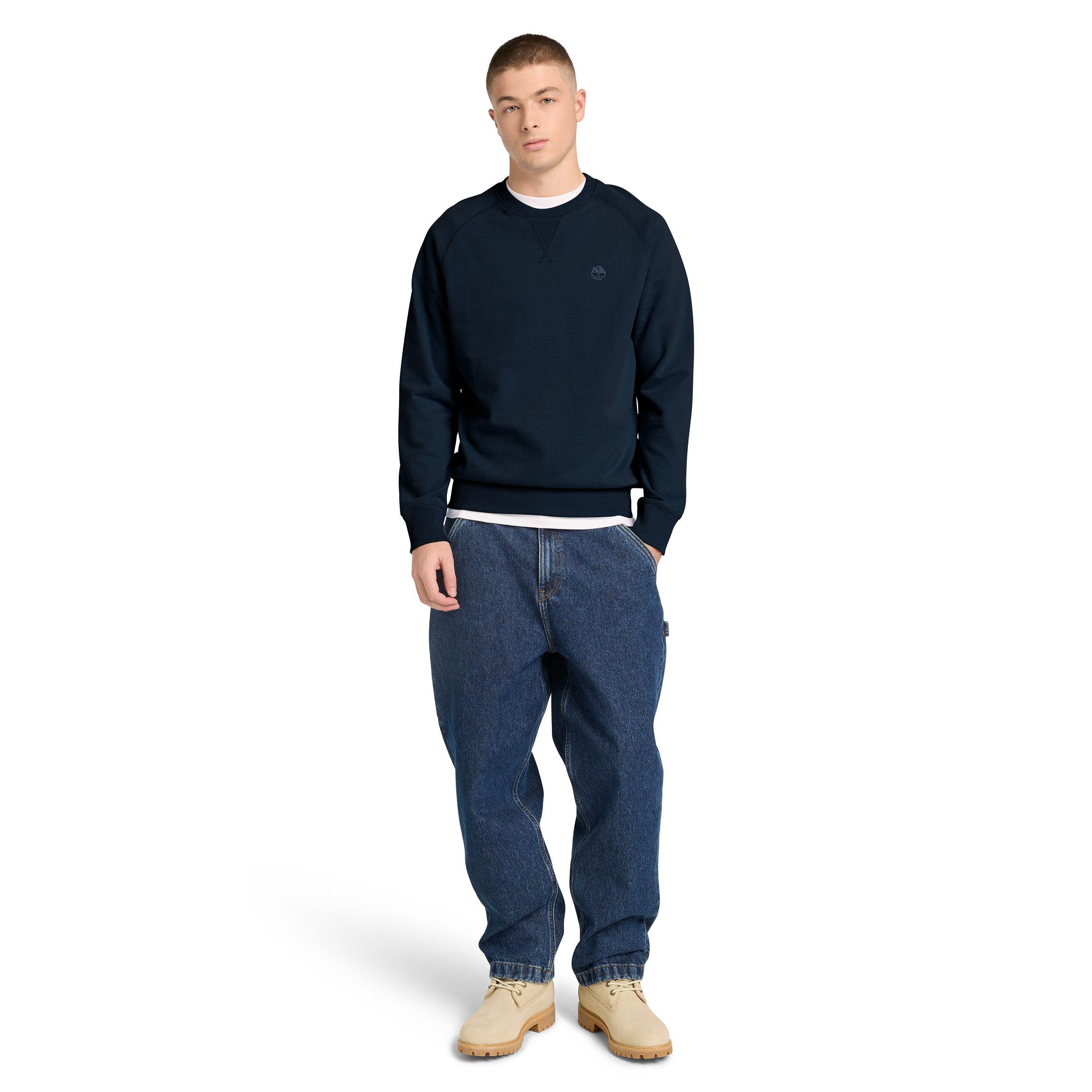 Timberland Sweatshirt EXETER RIVER Loopback Crew Neck Swe sportlicher Stil, bequemer Schnitt