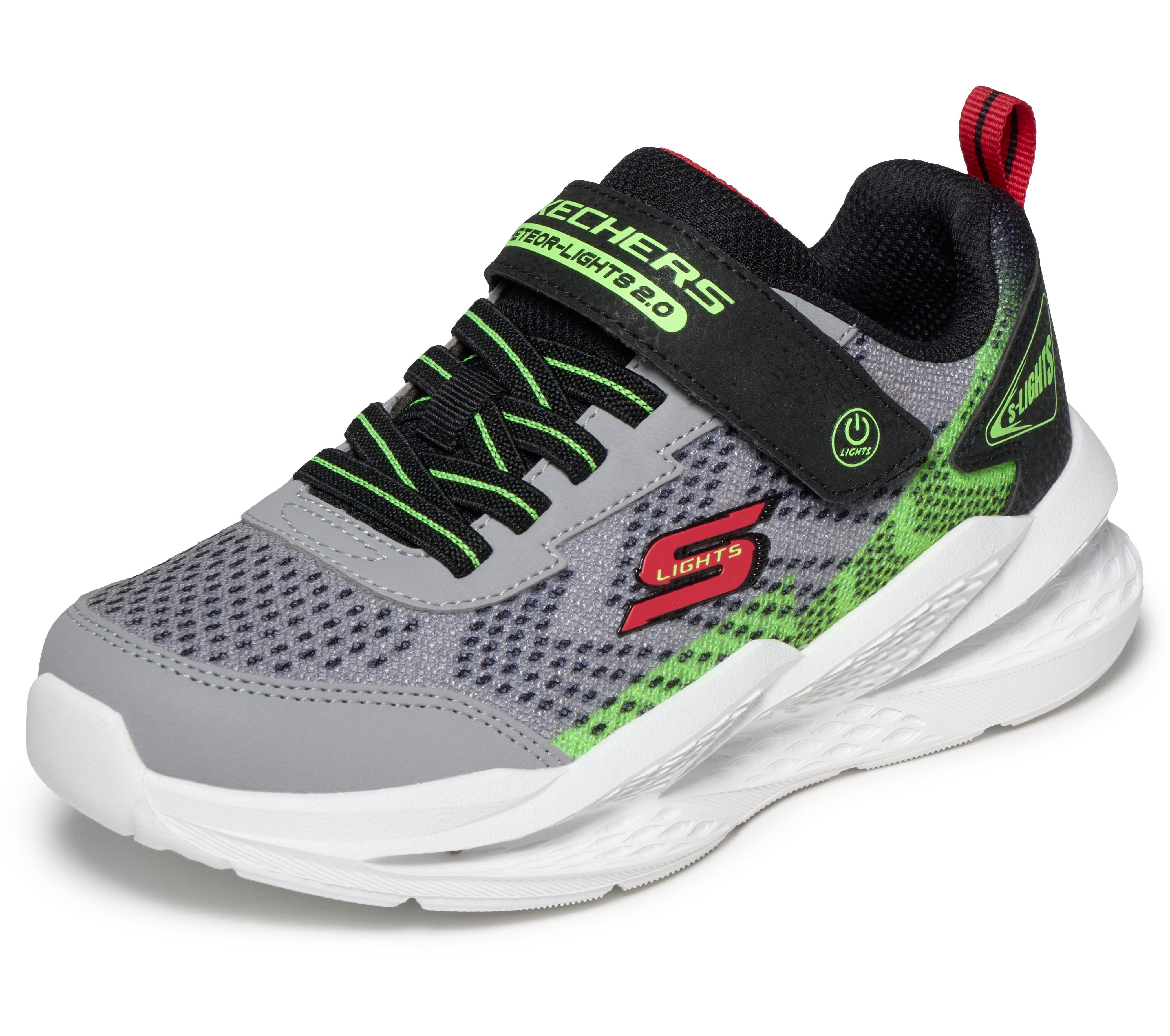 Skechers SKECHERS METEOR-LIGHTS 2.0 Sneaker Sportschuh mit Klett, Größenschablone zum Download