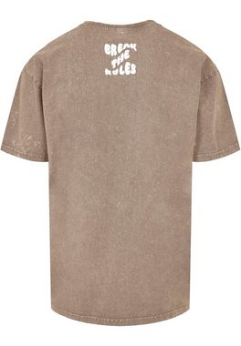 Merchcode T-Shirt Merchcode Herren Break The Rules Acid Washed Heavy Oversized Tee (1-tlg)