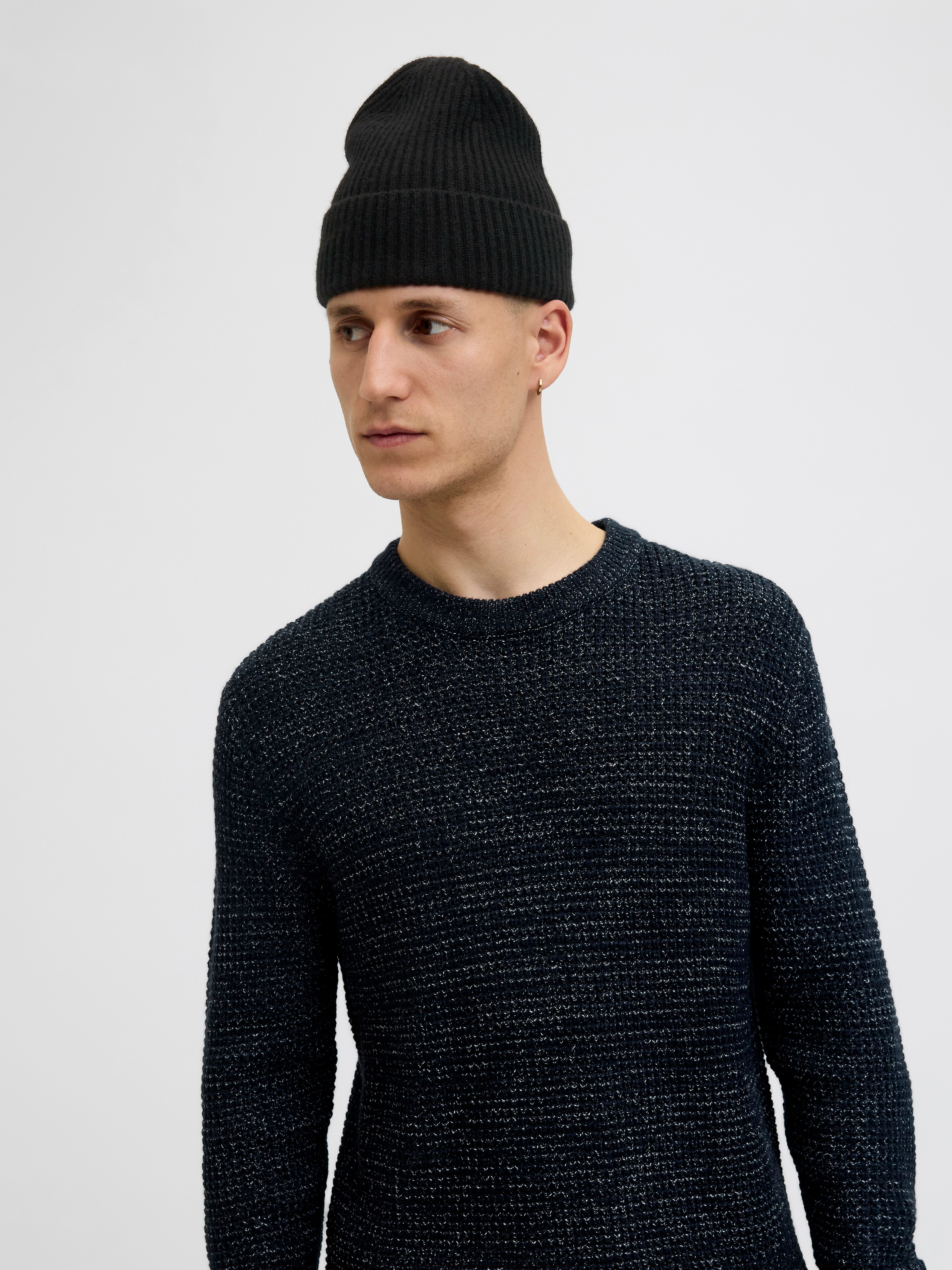 Jack & Jones Strickmütze JACCOPENHAGEN BEANIE NOOS Wolle mit Kaschmir