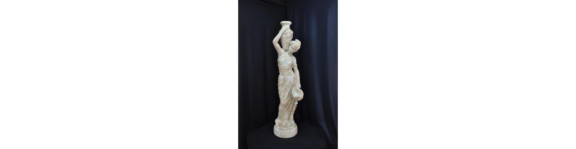 JVmoebel Skulptur »Frau Skulptur Krug Vase Figur Gartenfigur Skulpturen