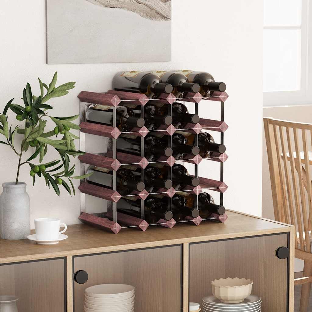 vidaXL Weinregal Weinregal für 20 Flaschen Braun Massivholz Kiefer, 1-tlg.