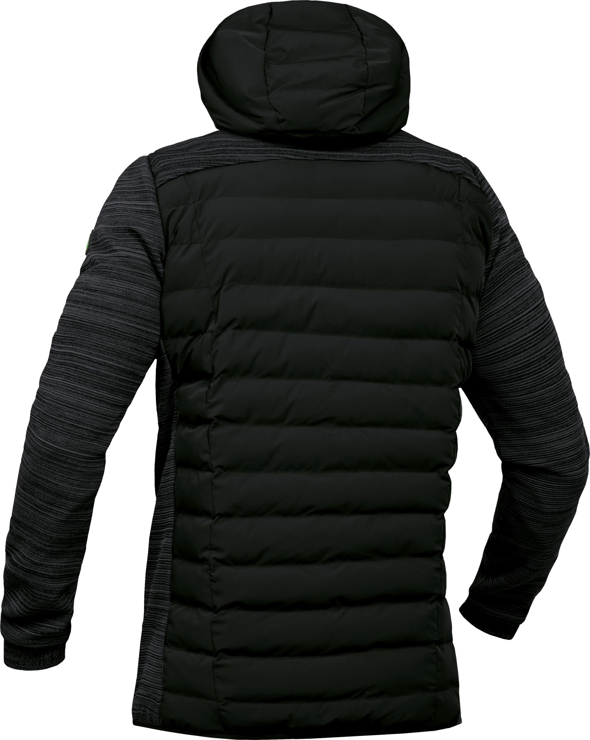 Leibwächter Hybridjacke Casual-Line Herren Steppjacke (Übergangsjacke mit Kapuze, Wattierung aus Sorona® AURA - leicht, atmungsaktiv)