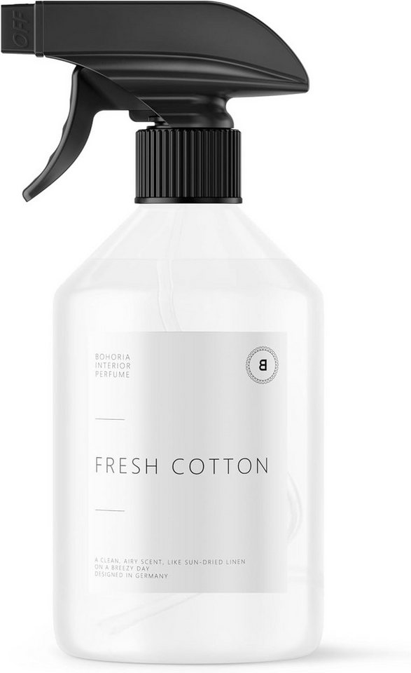 BOHORIA Raumduft Raumspray Fresh Cotton 500ml Frische Wäsche Raumduft Lufterfrischer