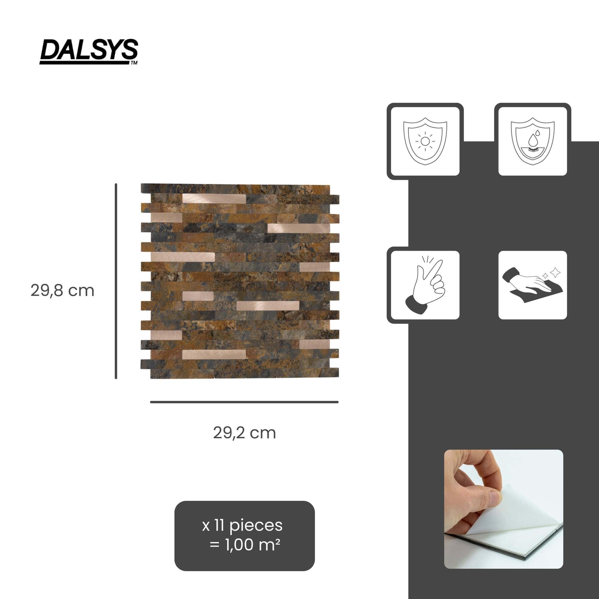 Dalsys Wandpaneel 1m² 11 Stück selbstklebend, günstig online kaufen