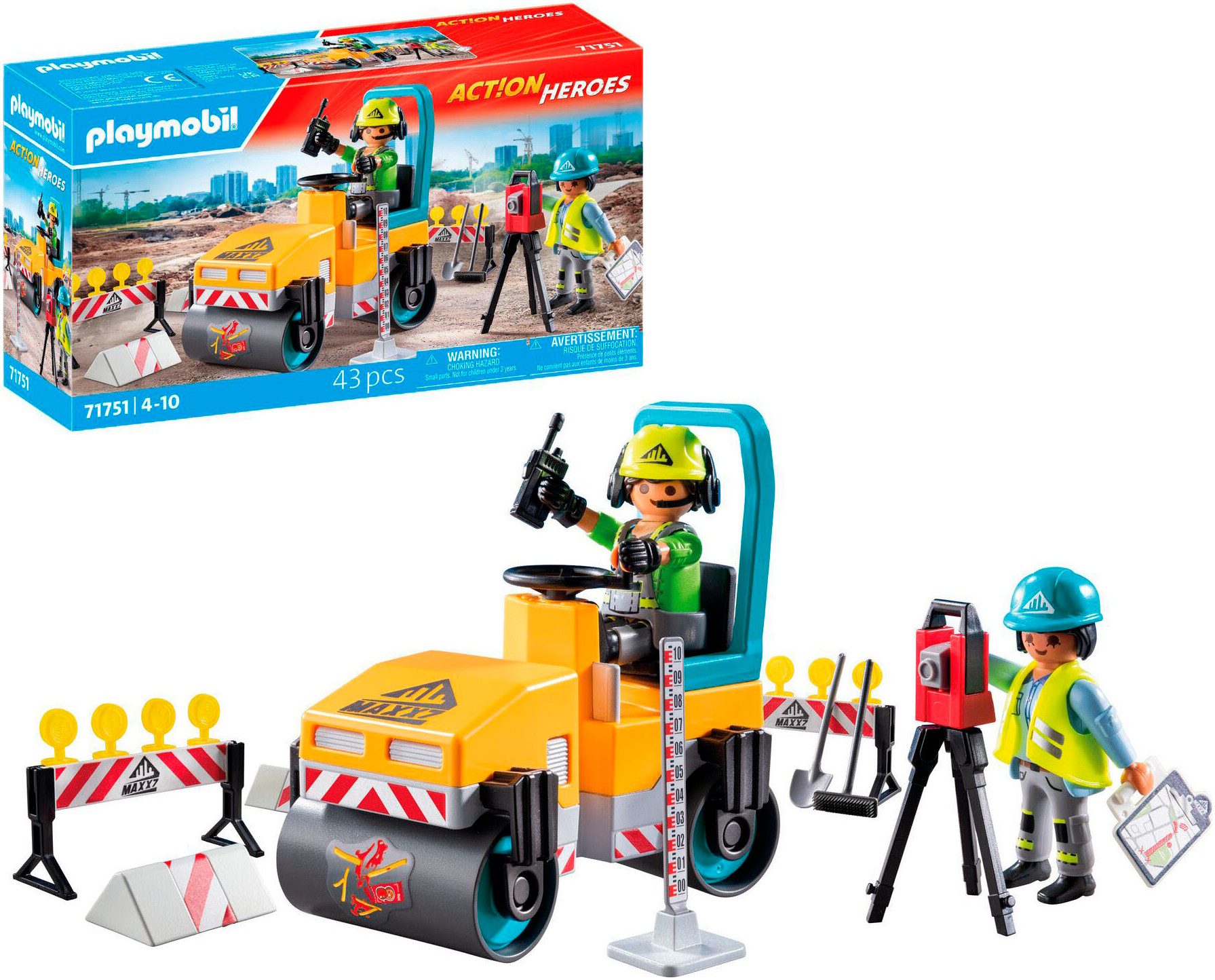 Playmobil® Straßenbaustelle (71751), Playmobil Action Heroes günstig online kaufen