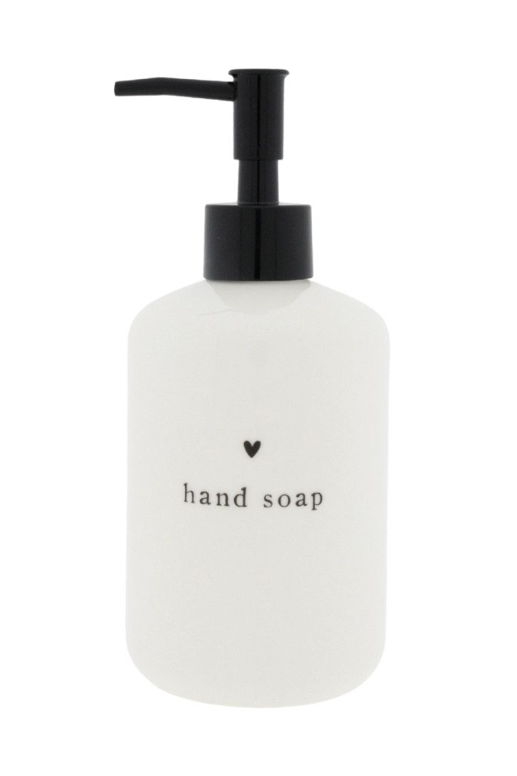 Bastion Collections Flaschenöffner Seifenspender - HERZL - weiß