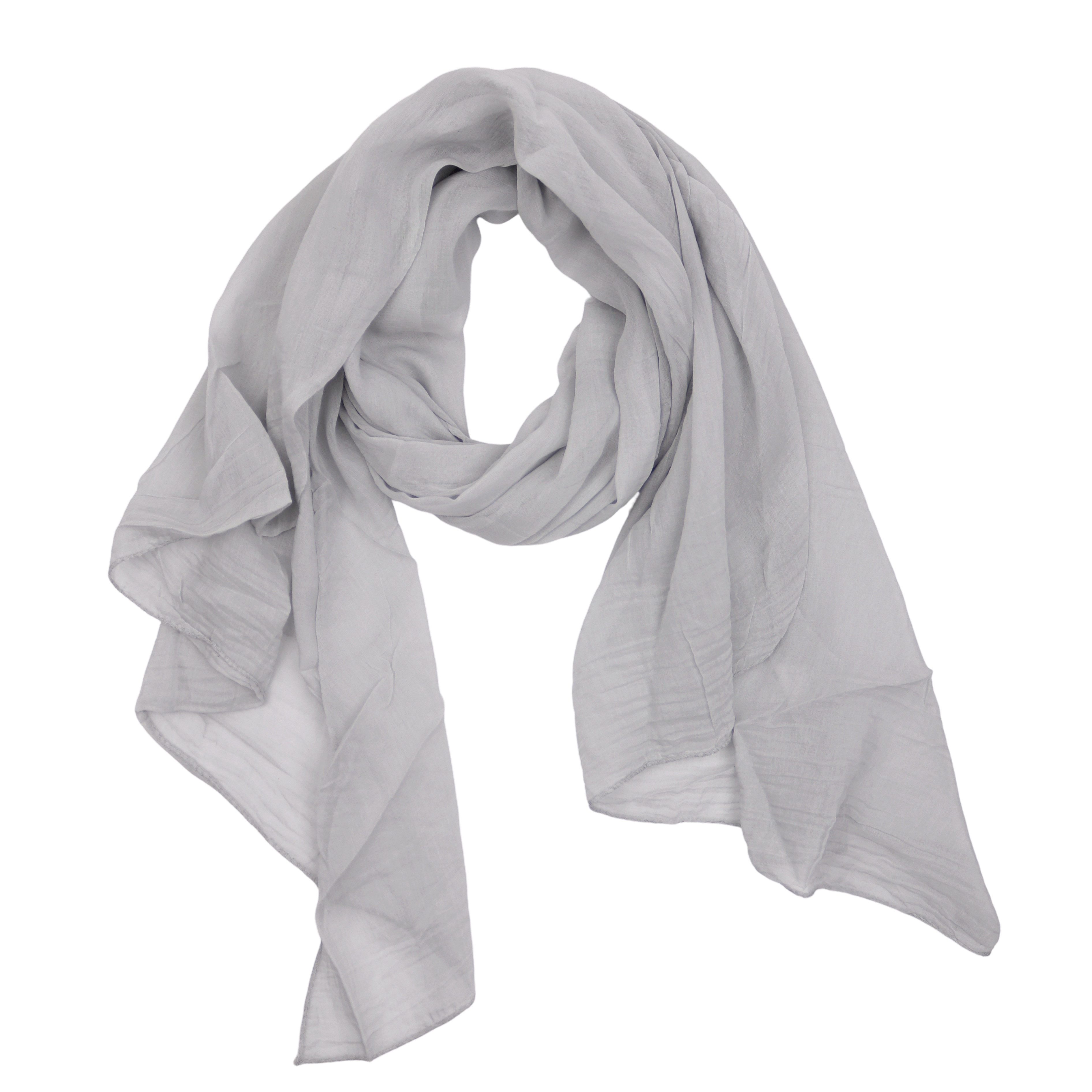 MIRROSI Modeschal Asymmetrischer Schal, Made in Italy 20% Seide 80% Baumwol günstig online kaufen