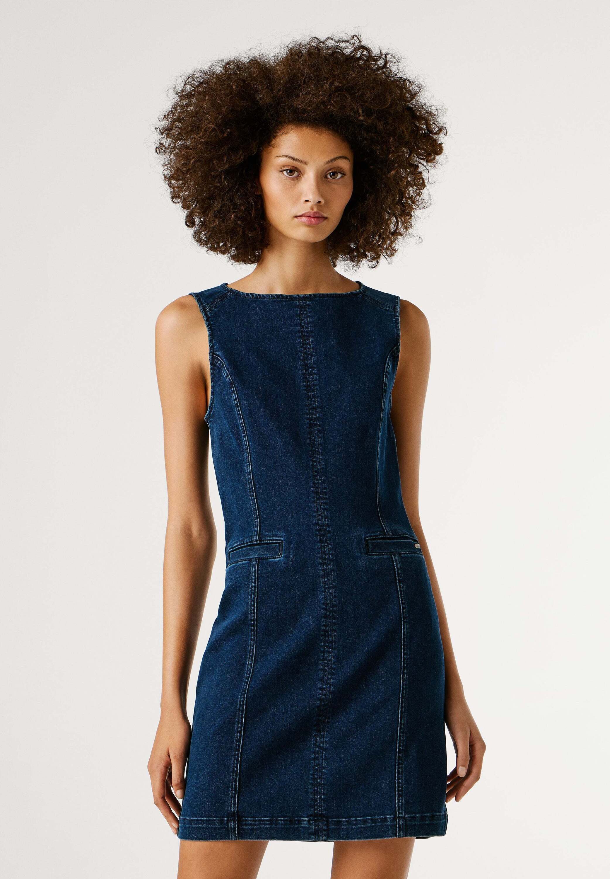 Pepe Jeans Jeanskleid denim dress CONTOUR SHIFT DRESS KIM