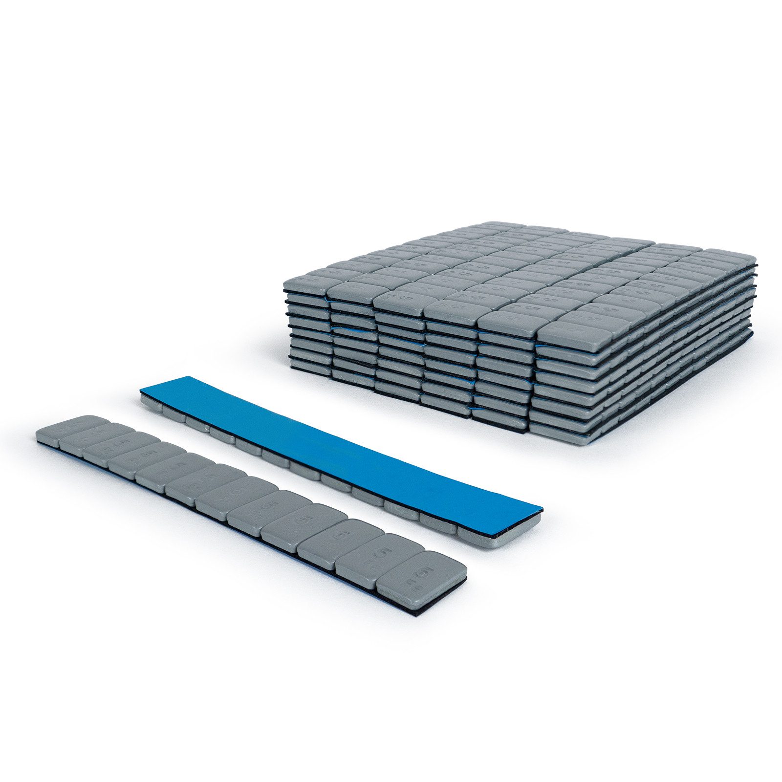 Weber GmbH Reifenwuchtmaschine Weber Klebegewichte silber für Alufelgen, Box á 50 Riegel 12 x 5 g, aus Stahl, zum Auswuchten von Aluminiumfelgen