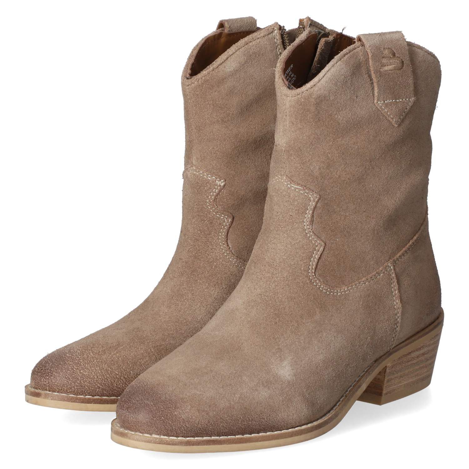 Bullboxer Bullboxer Klassische Stiefeletten 6NU0251401 3800 Damen Leder taupe Stiefel