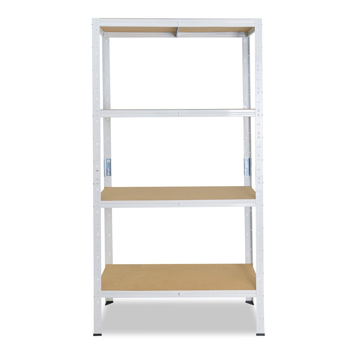 weiß, als Garagenregal, mit Böden, shelfplaza HOME, Kellerregal, 175kg Werkstattregal 4 Tragkraft mit Steckregal Metallregal Lagerregal, oder 180x60x30cm Schwerlastregal Metall