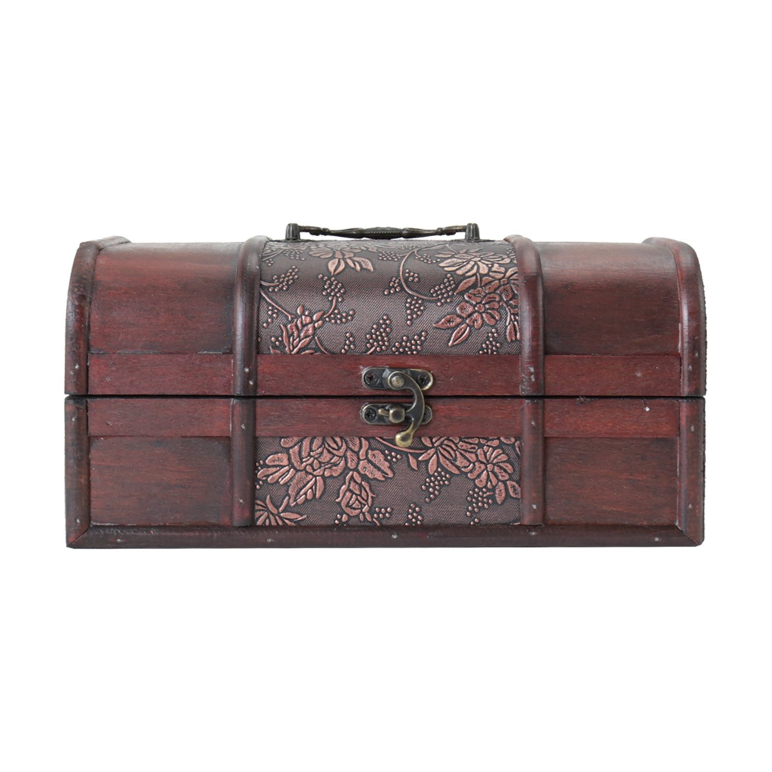 HMF Schatzkiste Handgefertigte Schatztruhe aus Holz (1 St), dekorative Aufbewahrungsbox 25 x 15 x 13 cm, Japan