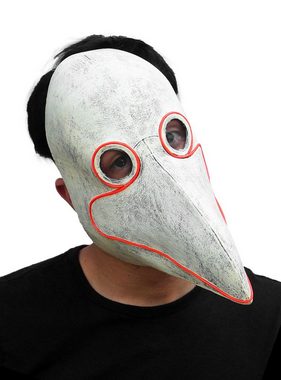 Ghoulish Productions Verkleidungsmaske Pestdoktor LED Maske, Die Maske des mittlealterlichen Pestarztes mit neuzeitlichem Touch