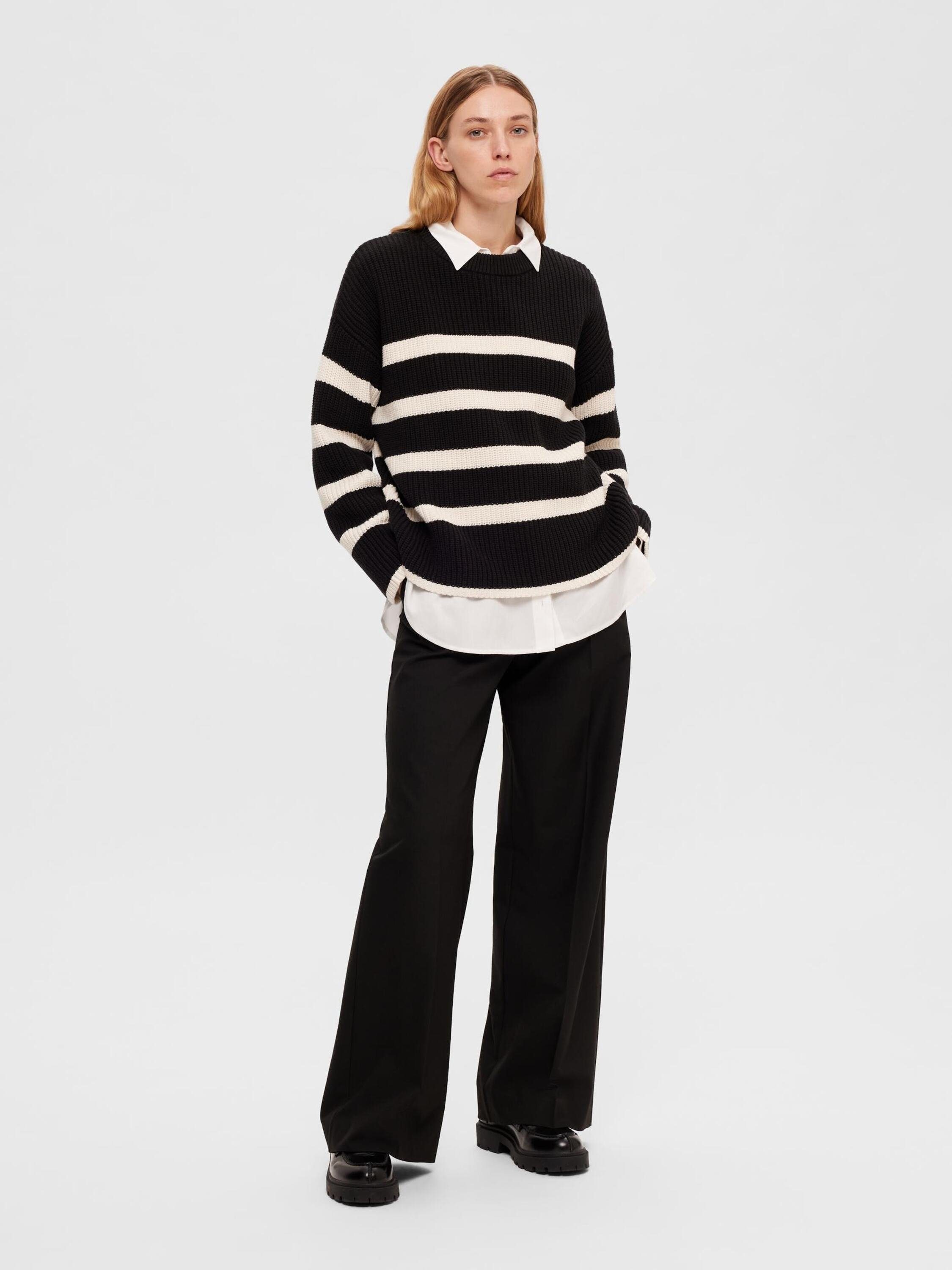 Selected Strickpullover Bloomie (1-tlg) Plain/ohne Details
