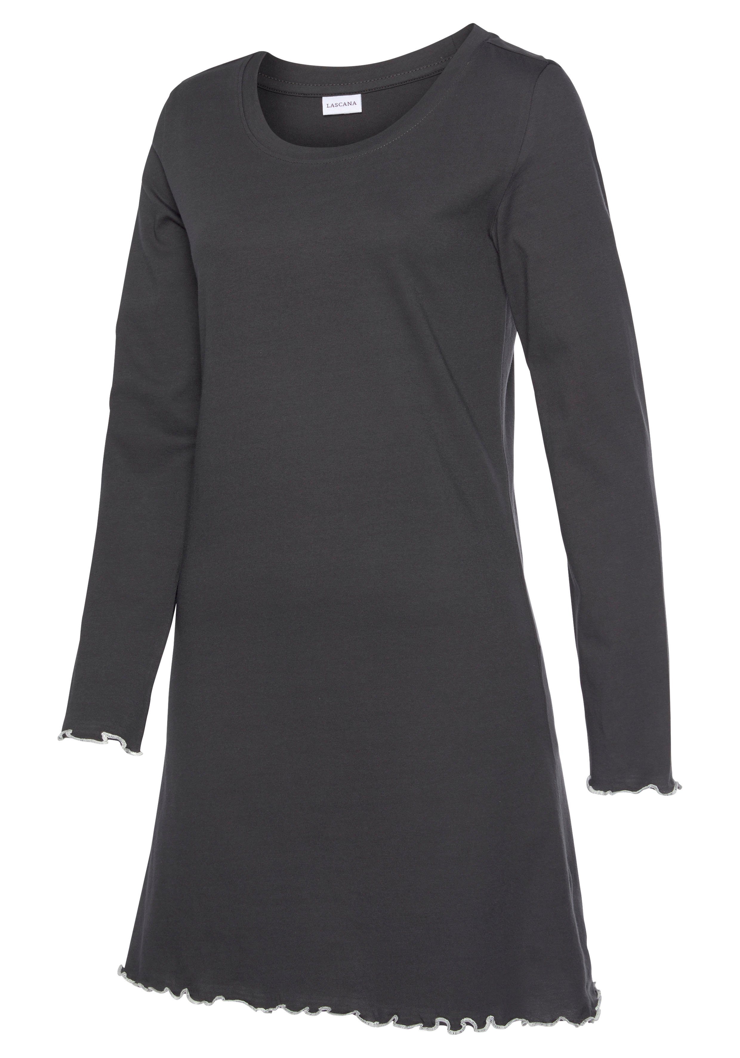 LASCANA Sleepshirt mit Wellensaum – Bild 4 von 5