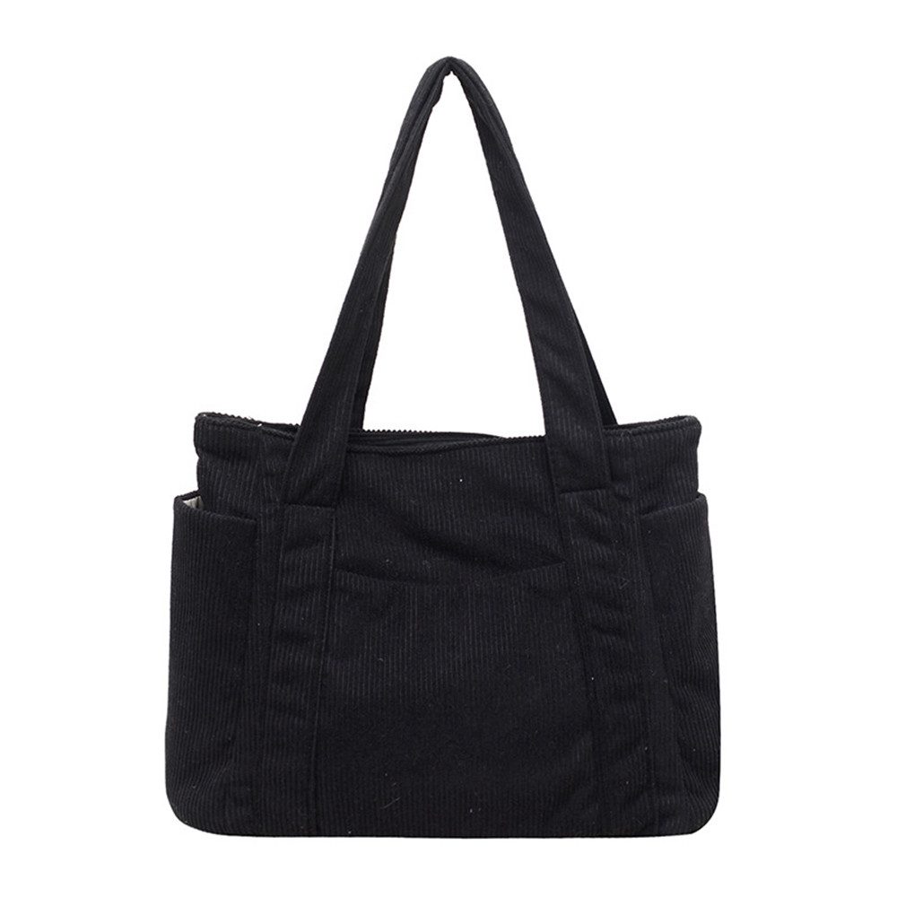 Zaewry Schultertasche Cord Tasche Damen,Tote Bag,Handtasche,Shopper Tasche Laptoptasche, für Bummeln Arbeit Schule Gym Halloween Weihnachtsgeschenk