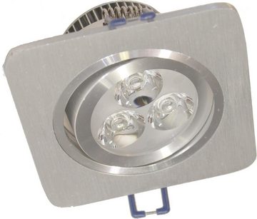 ECO-LIGHT LED Einbauleuchte LED Spot Einbaustrahler Einbauleuchte Strahler 3W Einbau IP44 [2er], LED fest integriert, 240 Lumen, IP44, 4100 Kelvin