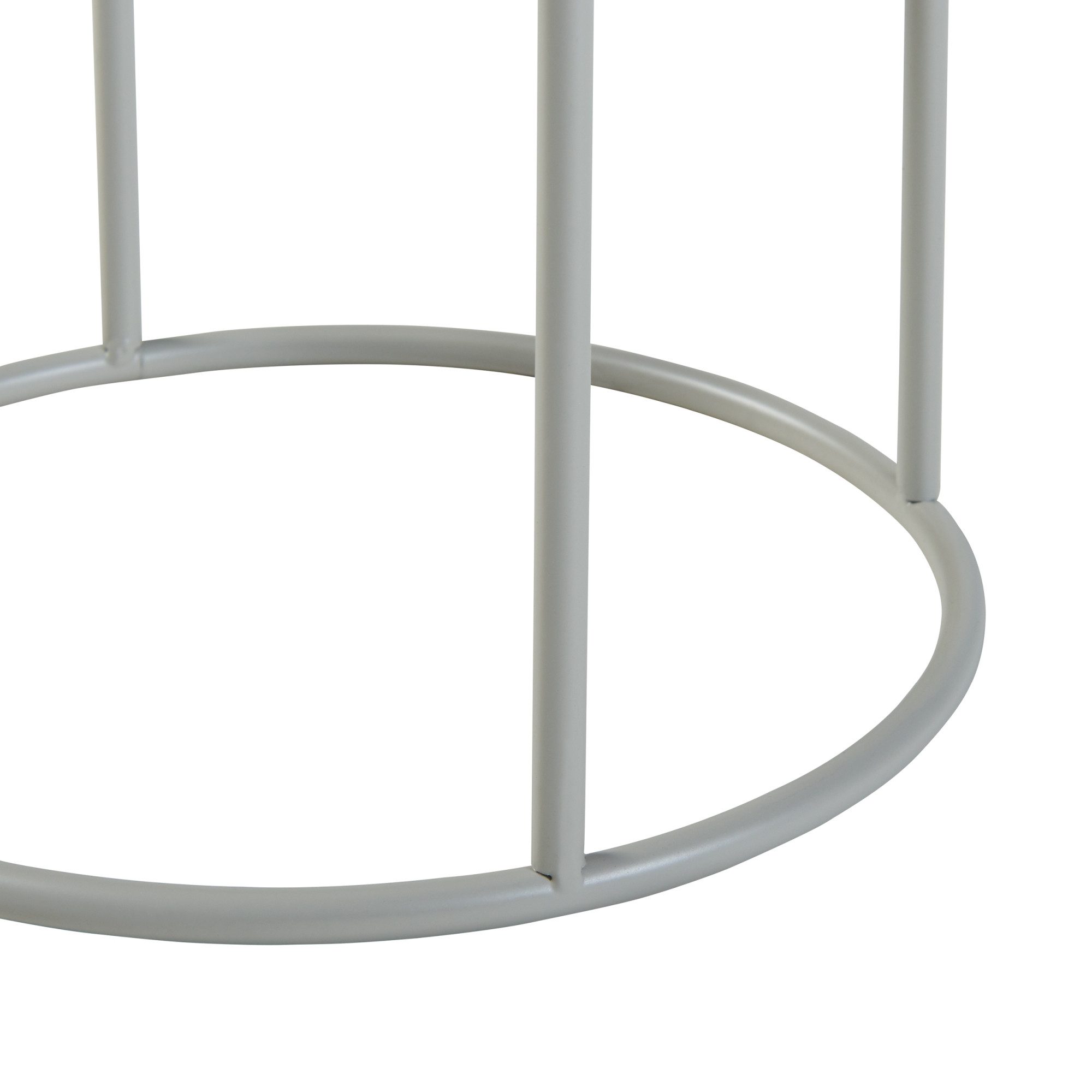 en.casa Blumenständer, »Assen« Metall 31,5 x 19,5 cm Hellgrau