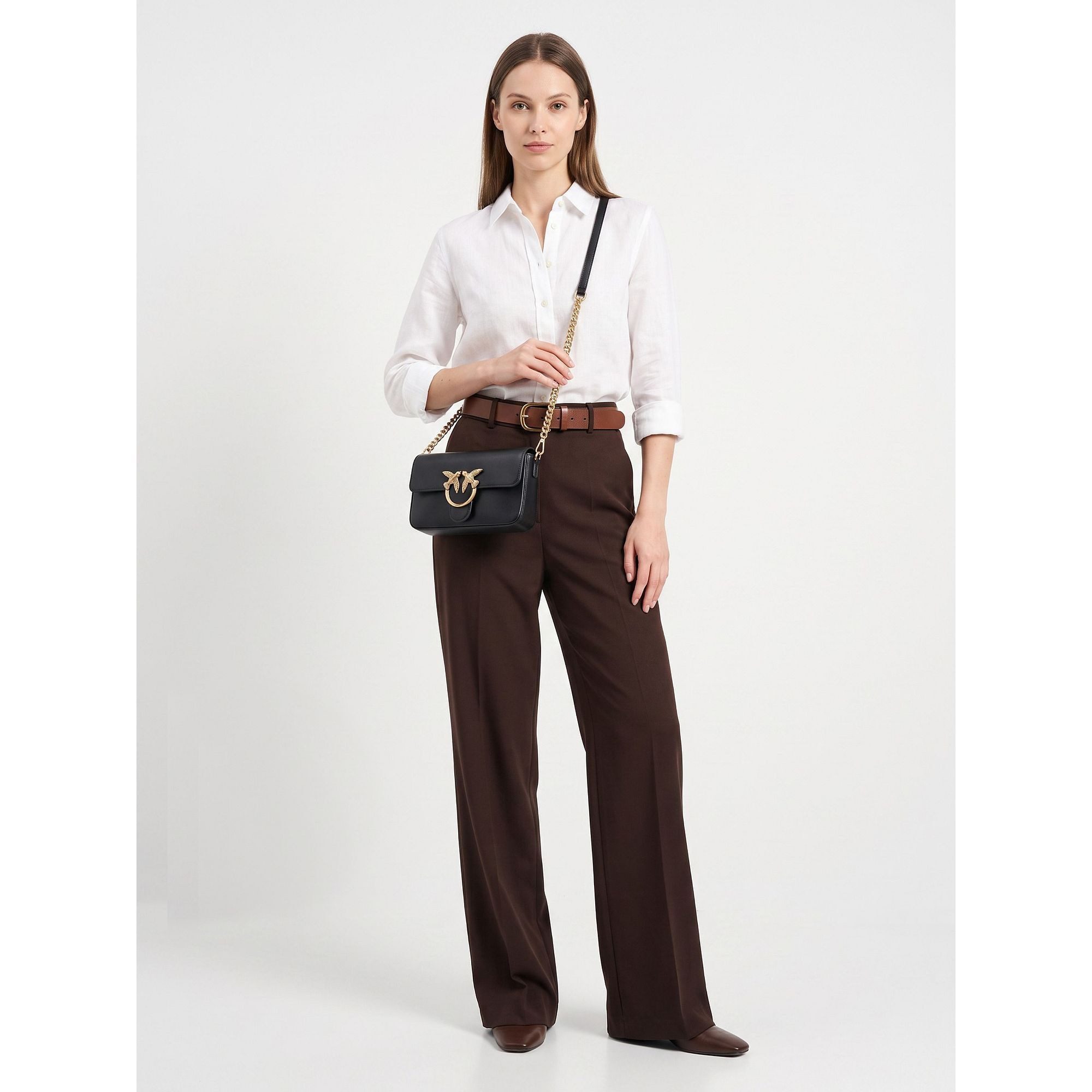 PINKO Umhängetasche Love One, Leder