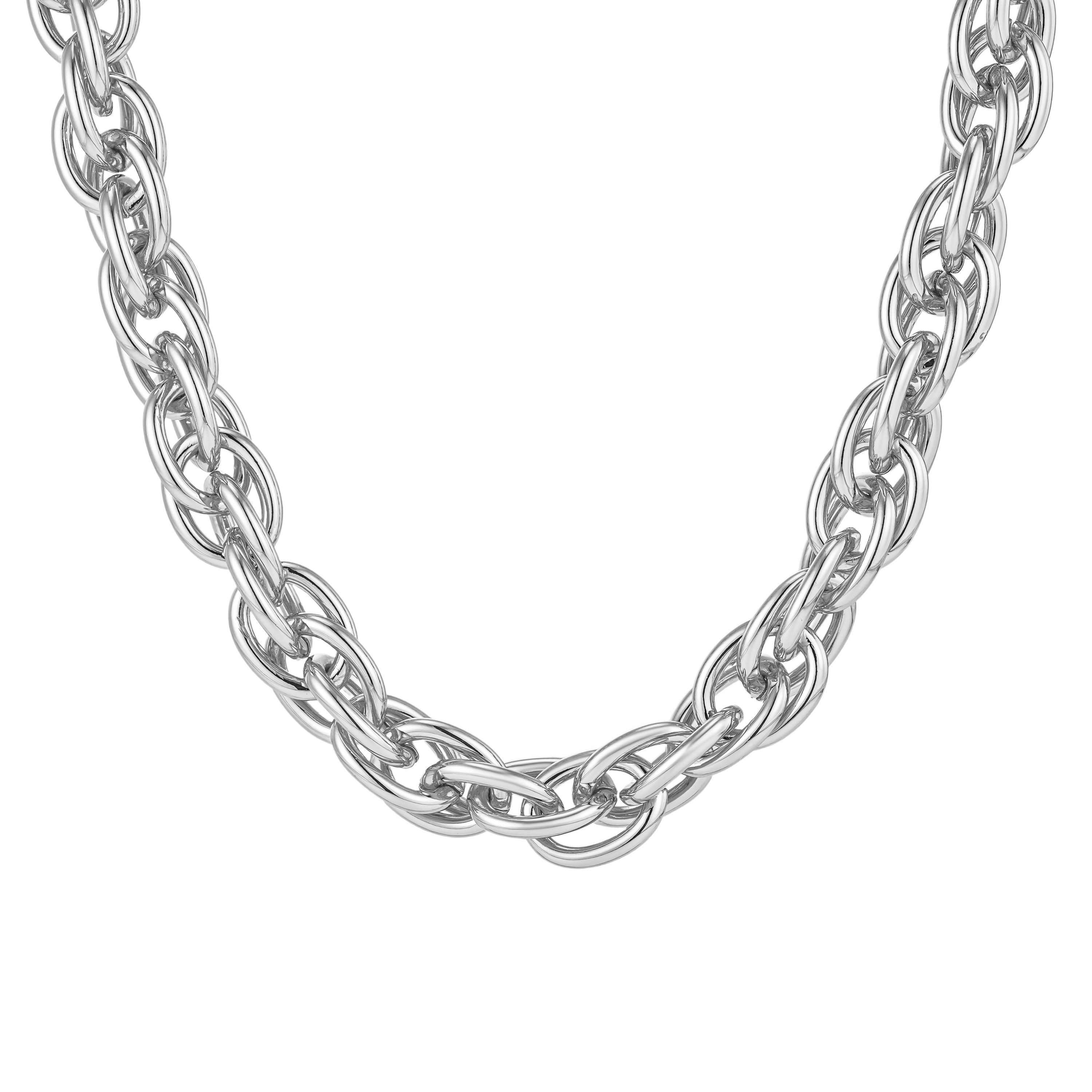 Brandlinger Gliederkette Halskette Vancouver, massive "chunky" Statement Kette vergoldet
