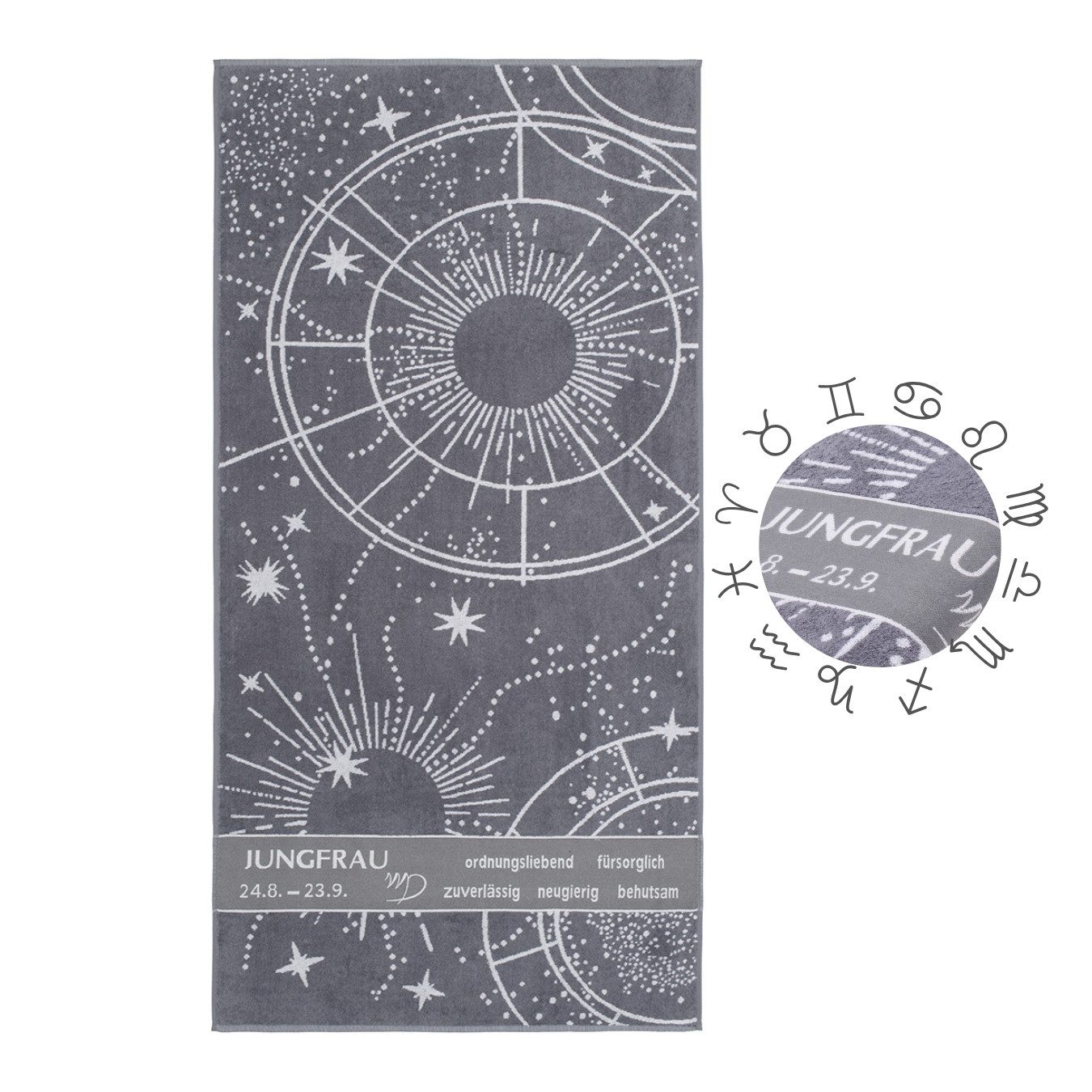 liebling Saunatuch mit Sternzeichen-Design, 96% Baumwolle, günstig online kaufen