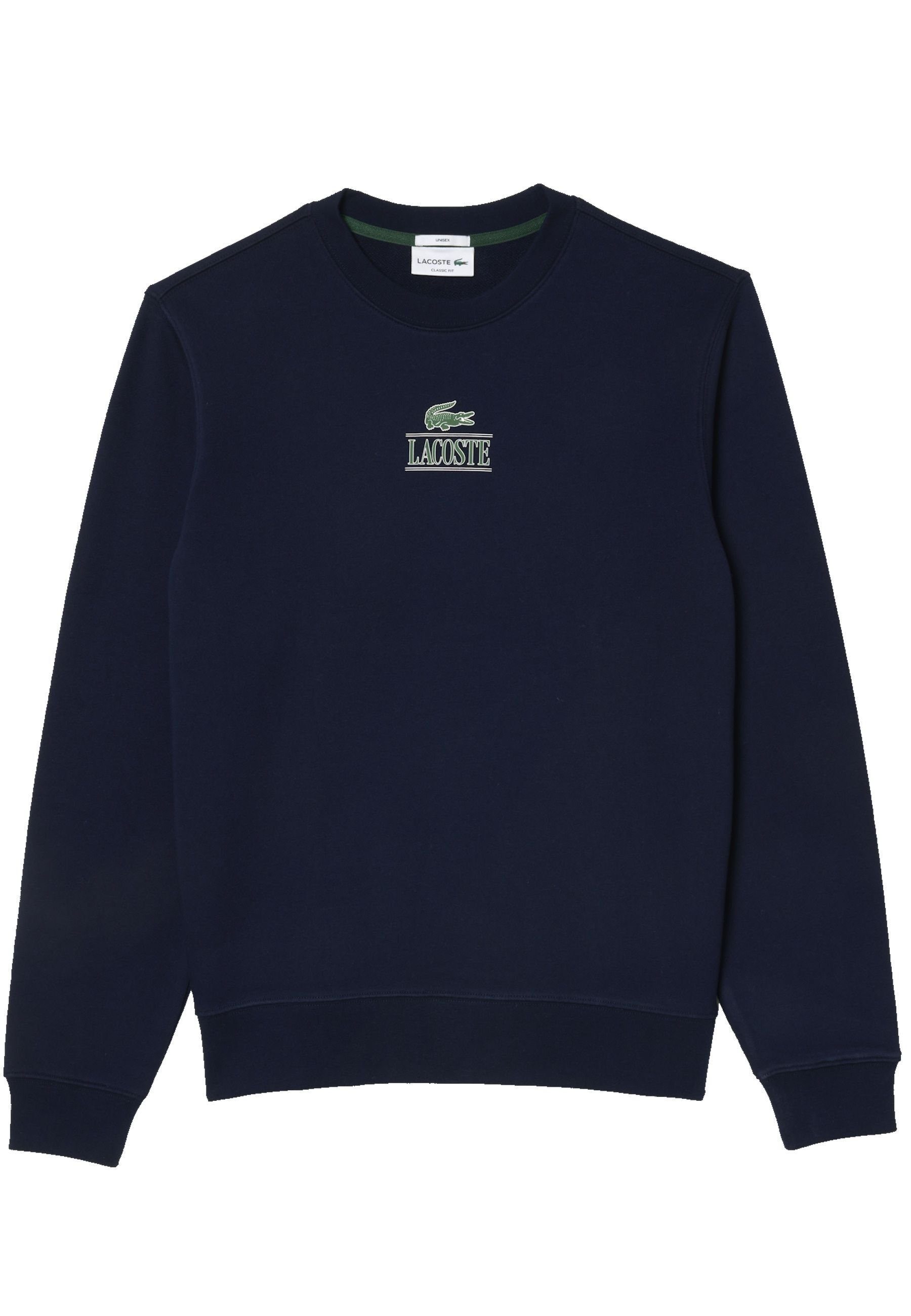 Lacoste Sweatshirt Sweatshirt Pullover mit Rippbündchen günstig online kaufen