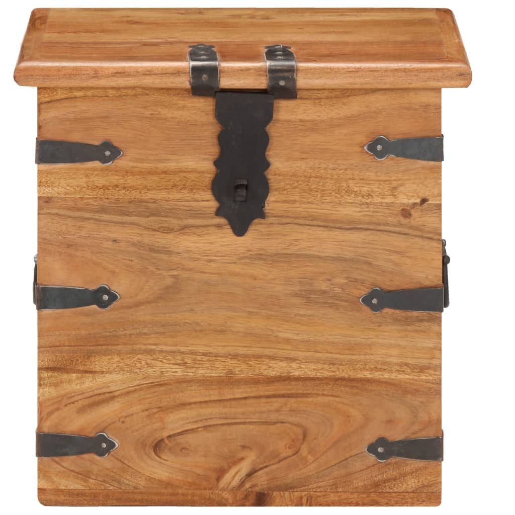 vidaXL Truhe Design-8 Truhe 40x40x40 cm Akazie Massivholz