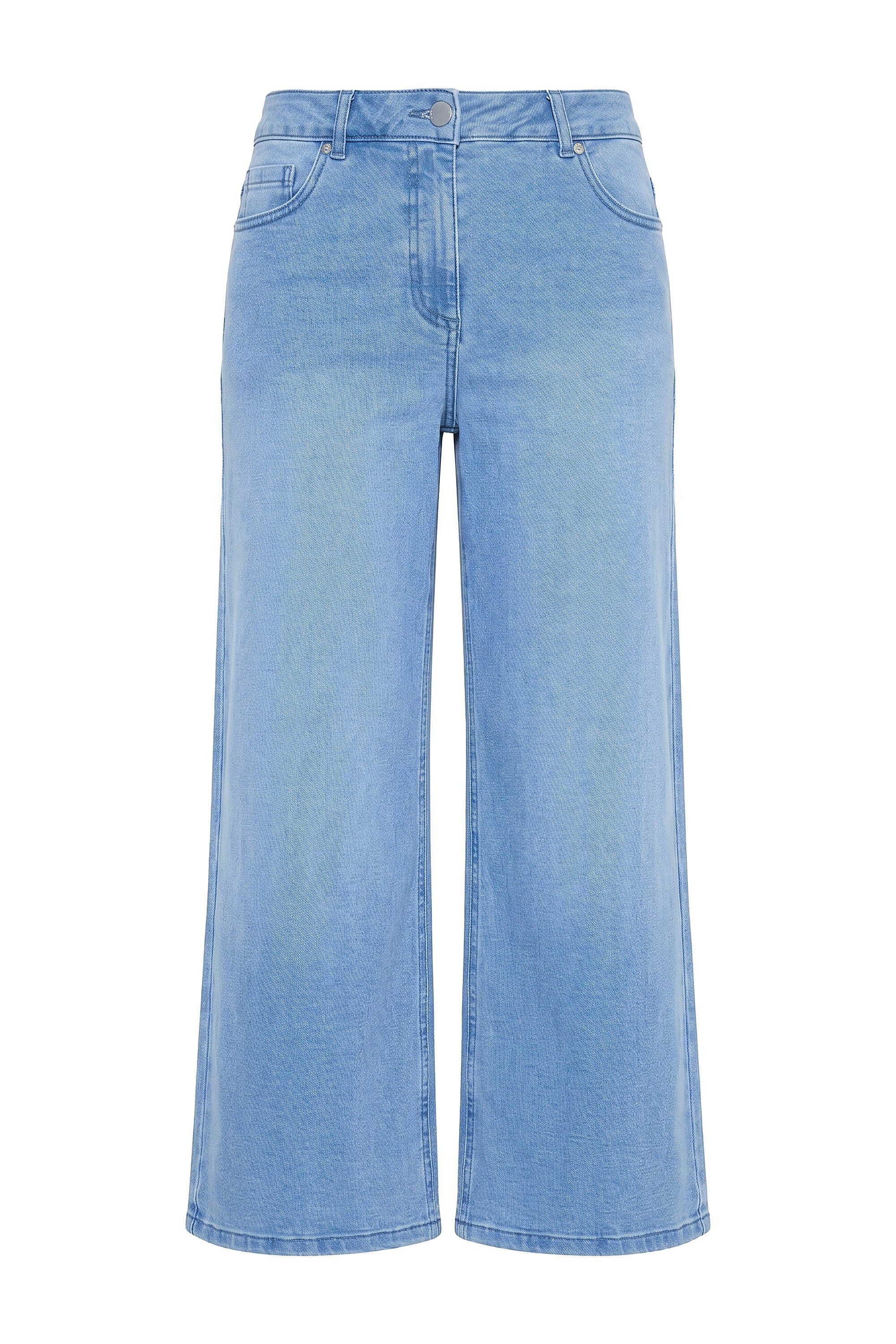 Angel of Style Regular-fit-Jeans Jeans-Culotte weites Bein 5-Pocket