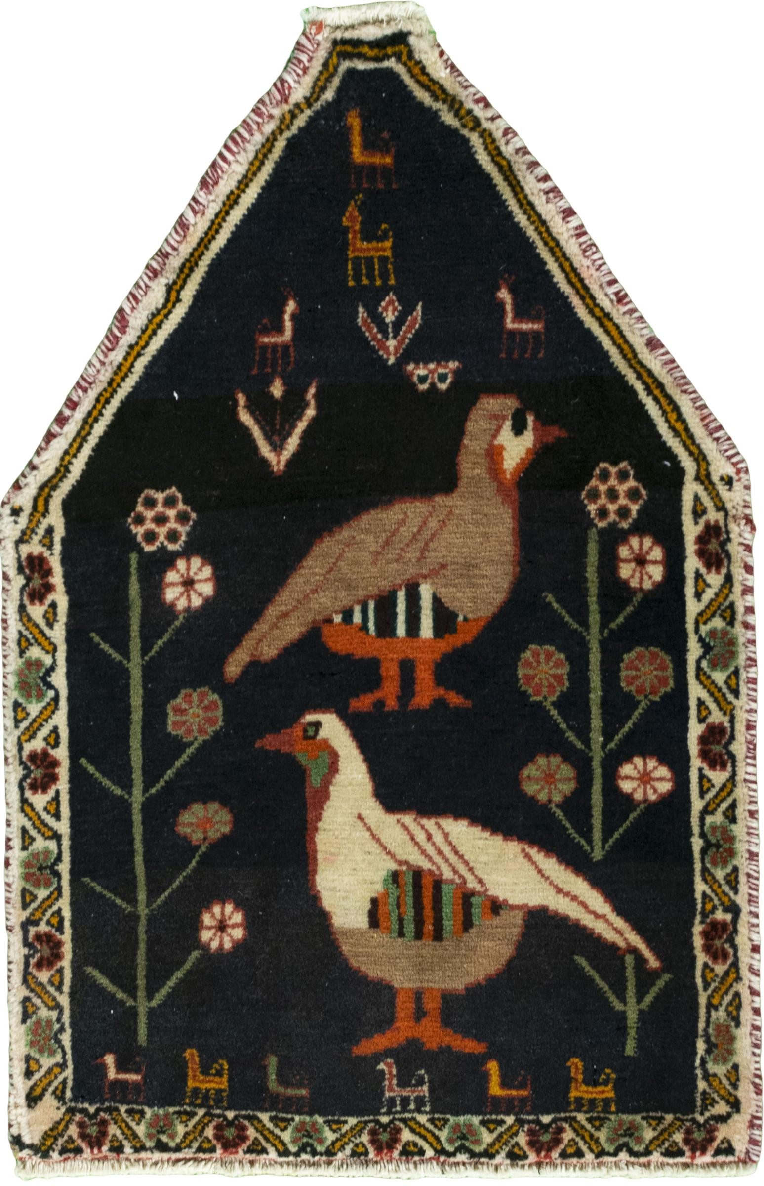 Nain Trading Orientteppich Shiraz 45x67 Handgeknüpfter Orientteppich / Perserteppich, rechteckig, Höhe: 10 mm