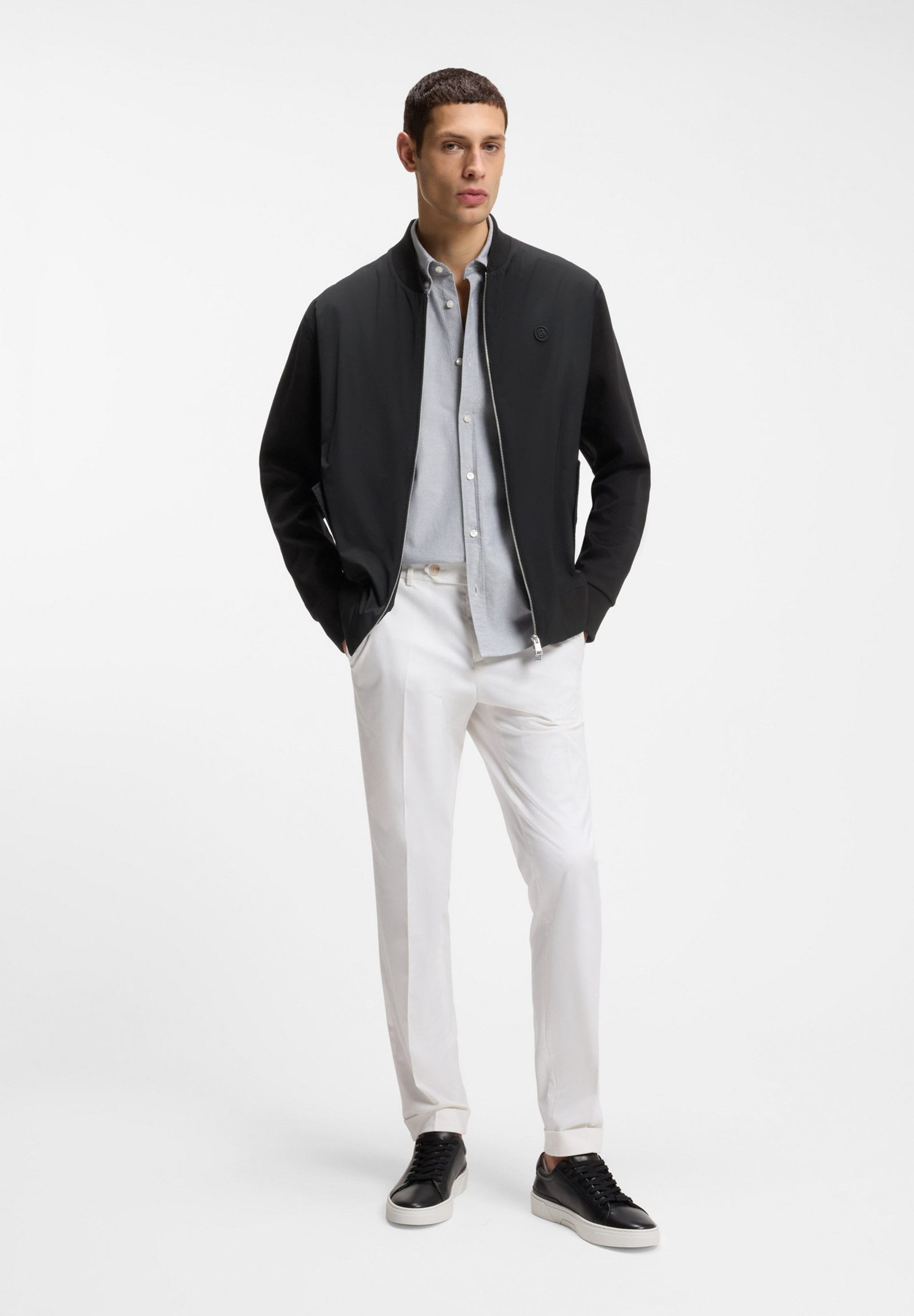 BOSS Sweatjacke Skiles mit Double-B-Monogramm (1-tlg) günstig online kaufen