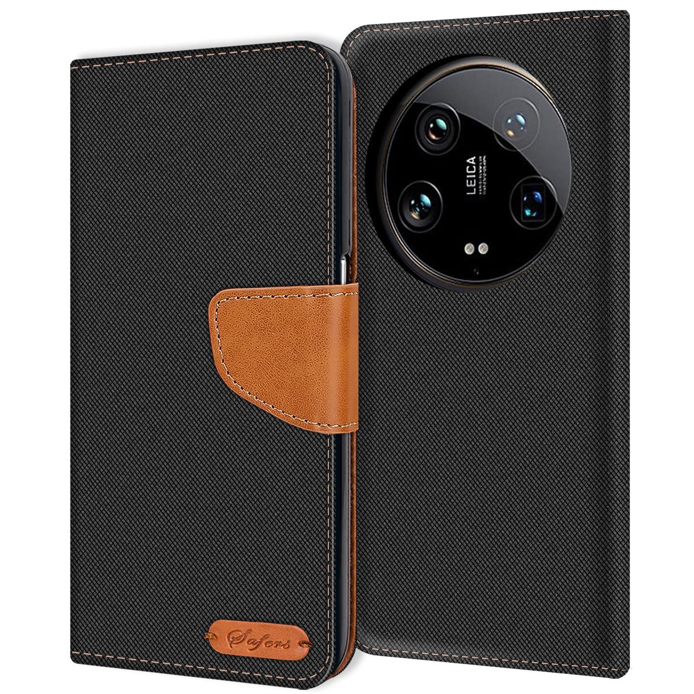 CoolGadget Handyhülle Denim Schutzhülle Flip Case für Xiaomi 14 Ultra 6,73 Zoll, Book Cover Handy Tasche Hülle für Xiaomi 14 Ultra Klapphülle