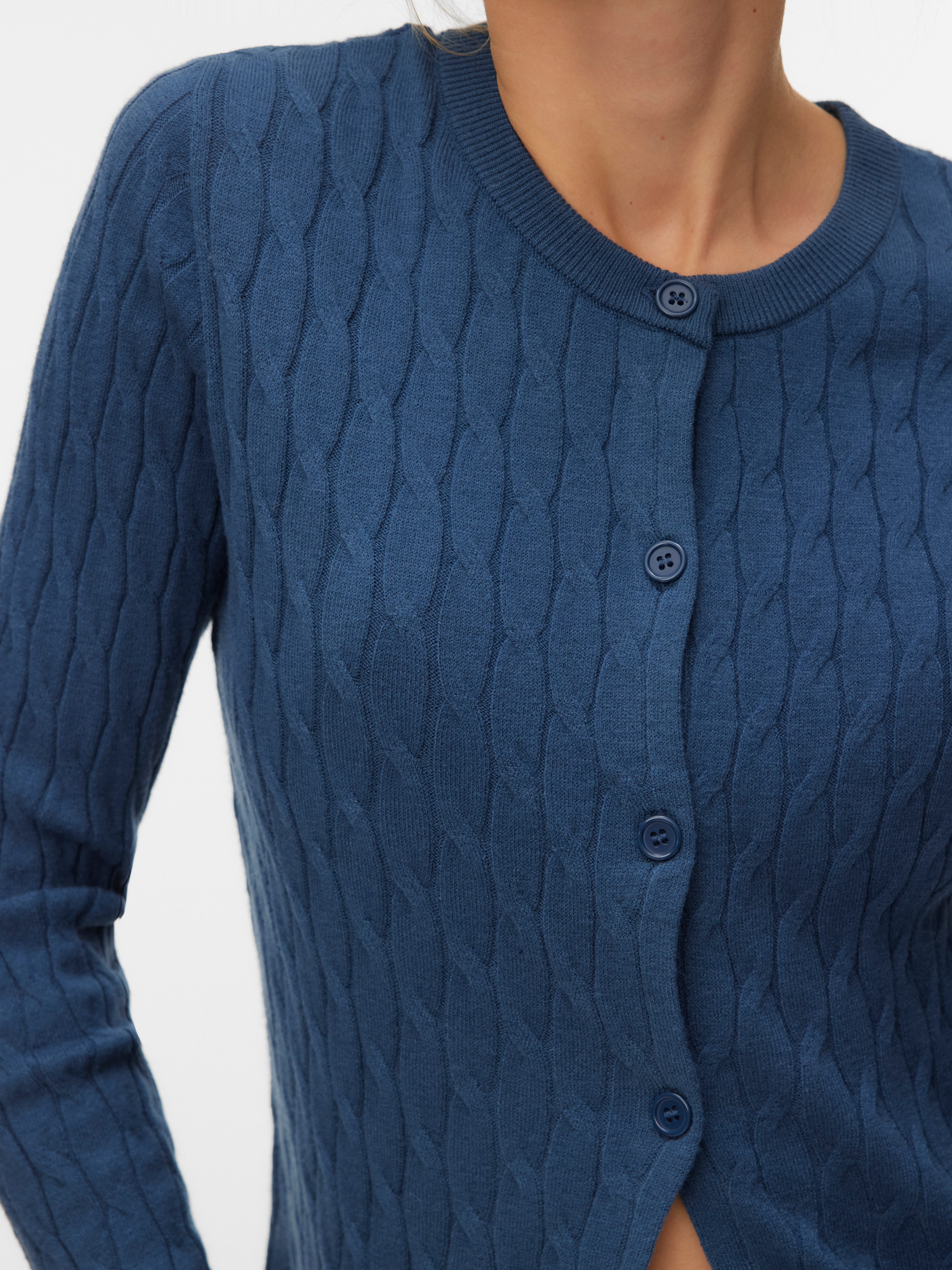 Vero Moda Strickjacke VMFANTASTIC LS O-NECK CABLE CARDIGAN