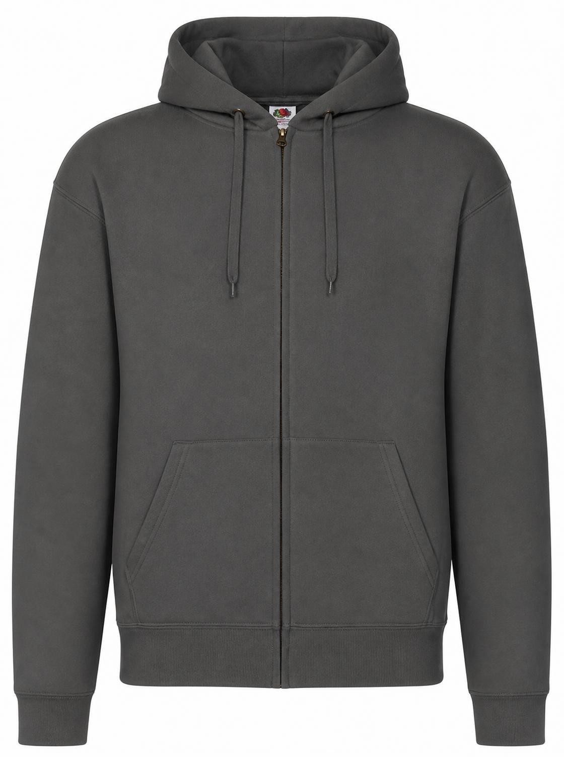 Fruit of the Loom Kapuzensweatjacke Premium Hooded Sweat-Jacket