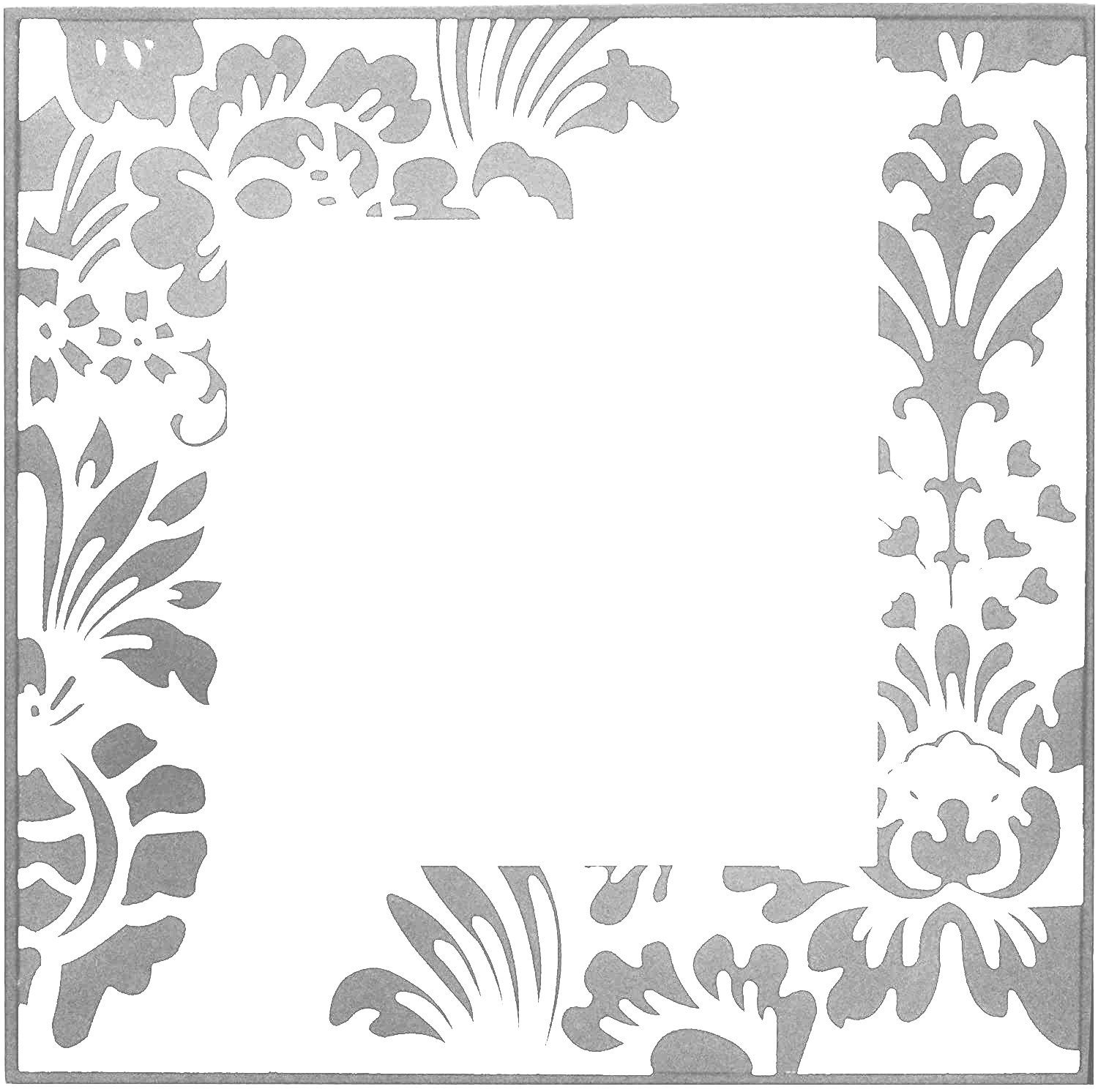 Dekospiegel Spiegel 40 x 40 cm mit schwarzem oder silbernem Deko-Druck mit Holz